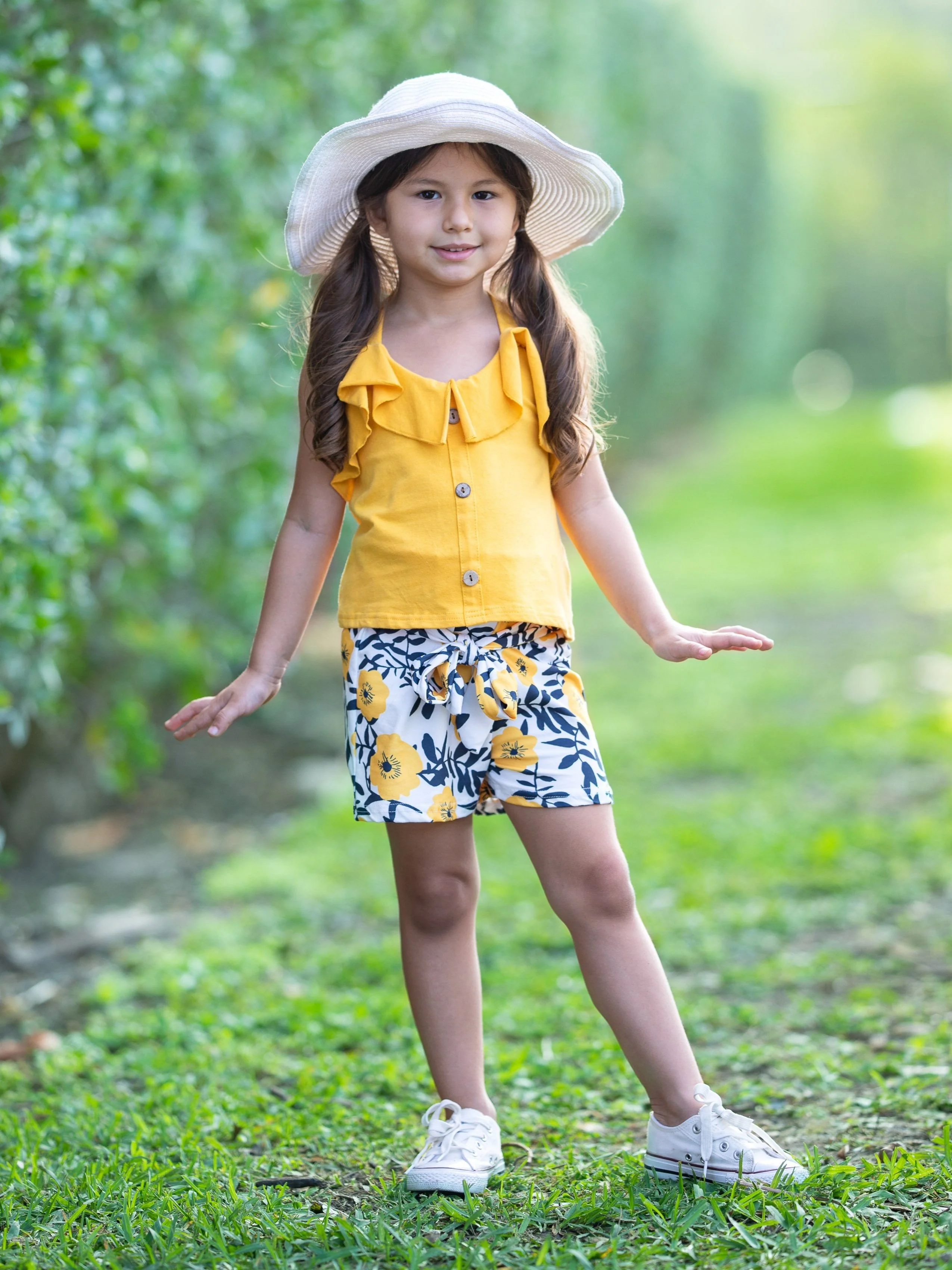 Little Sunshine Paperbag Shorts Set - Image 6