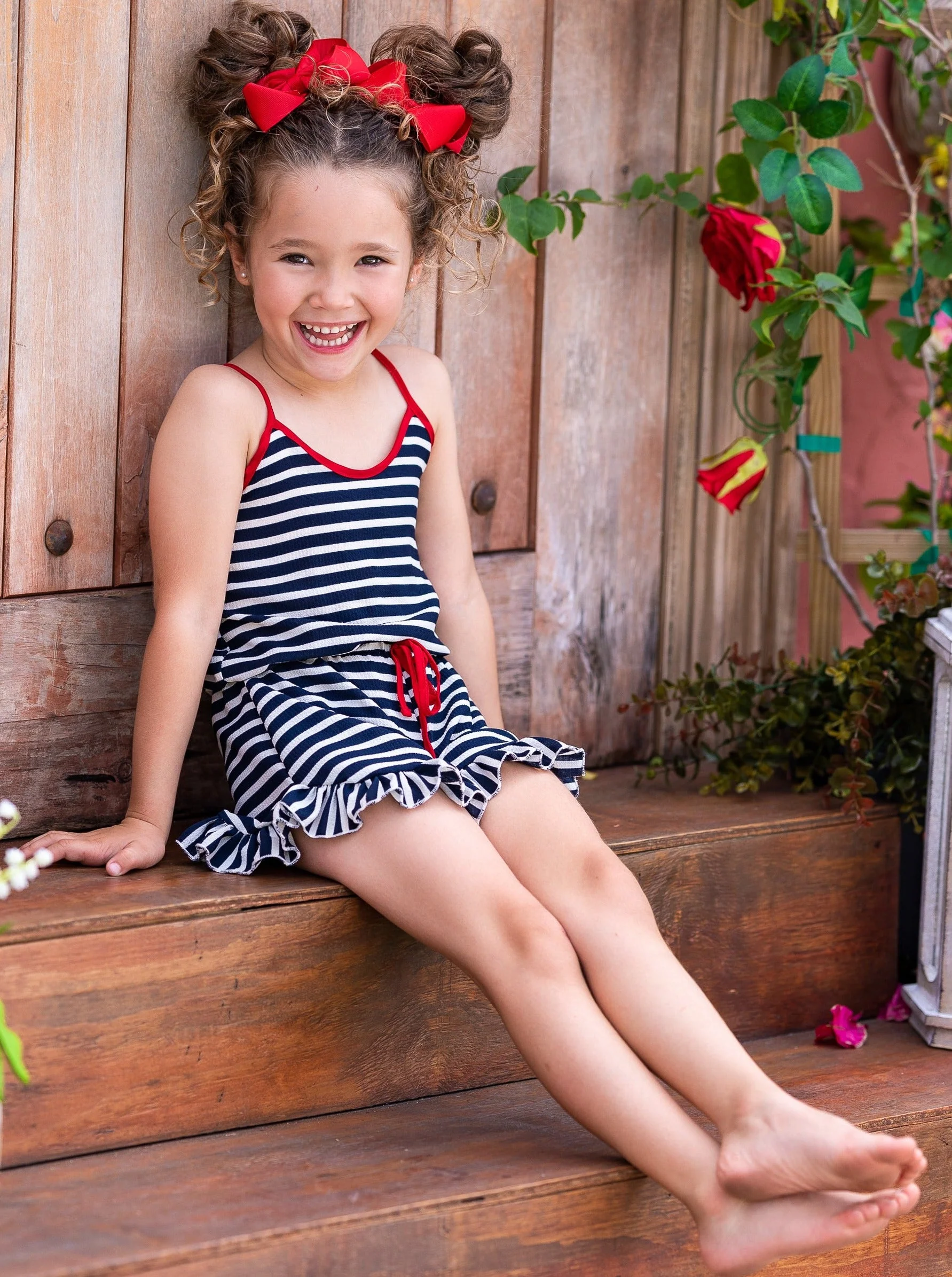 Livin' Easy Ruffle Hem Romper - Image 4