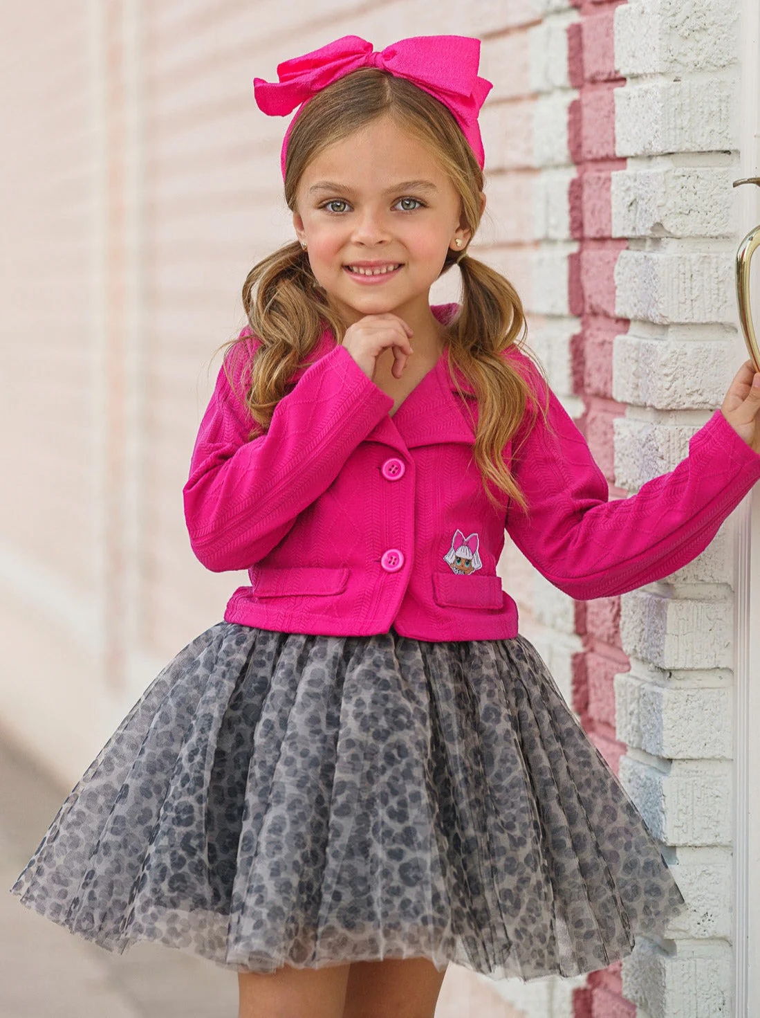 L.O.L. SURPRISE! Diva Tweed Blazer and Leopard Tutu Skirt Set - Image 2
