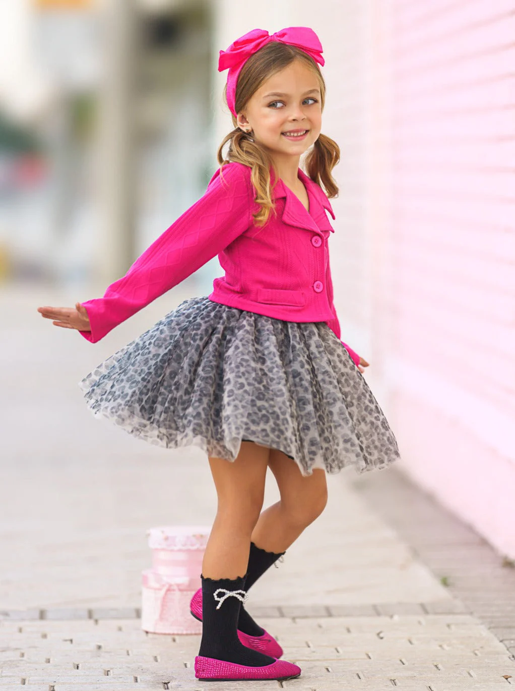 L.O.L. SURPRISE! Diva Tweed Blazer and Leopard Tutu Skirt Set - Image 5