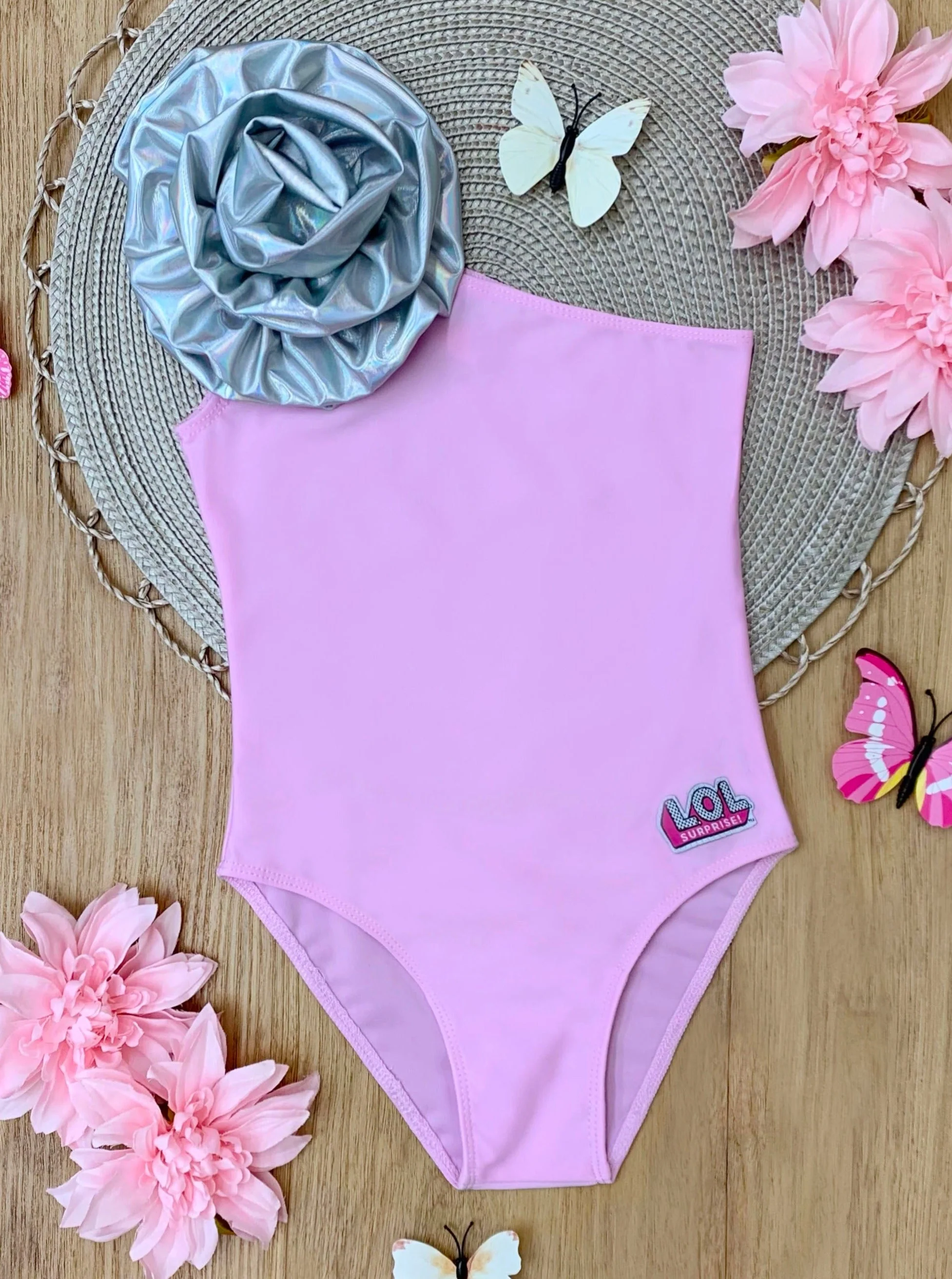 L.O.L. SURPRISE! Kitty Queen One Shoulder Swimsuit - Image 4