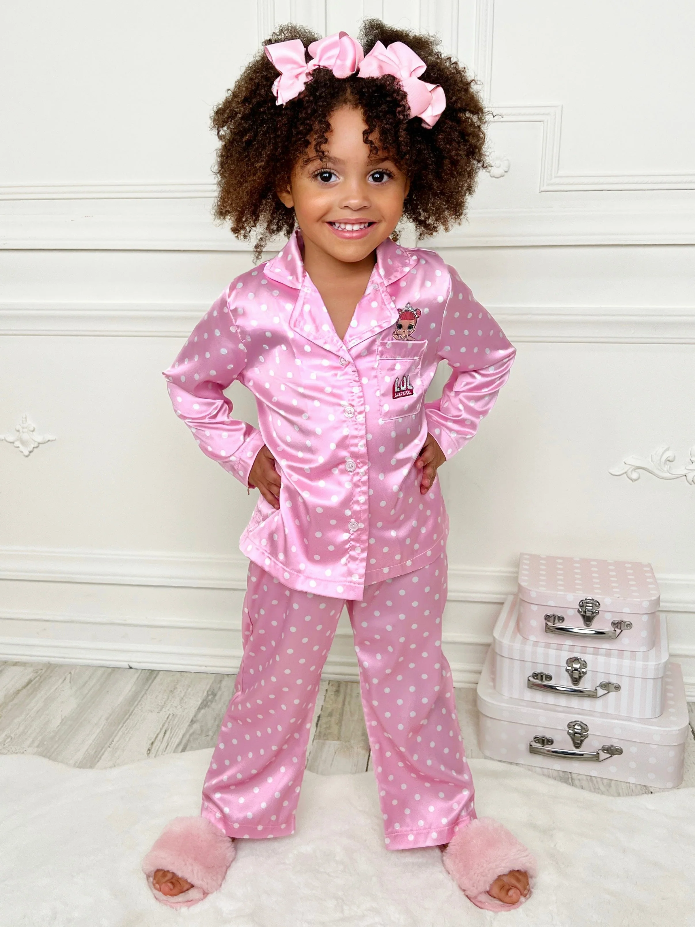 L.O.L. SURPRISE! Center Stage Silky Polka Dot Pajama Set - Image 3