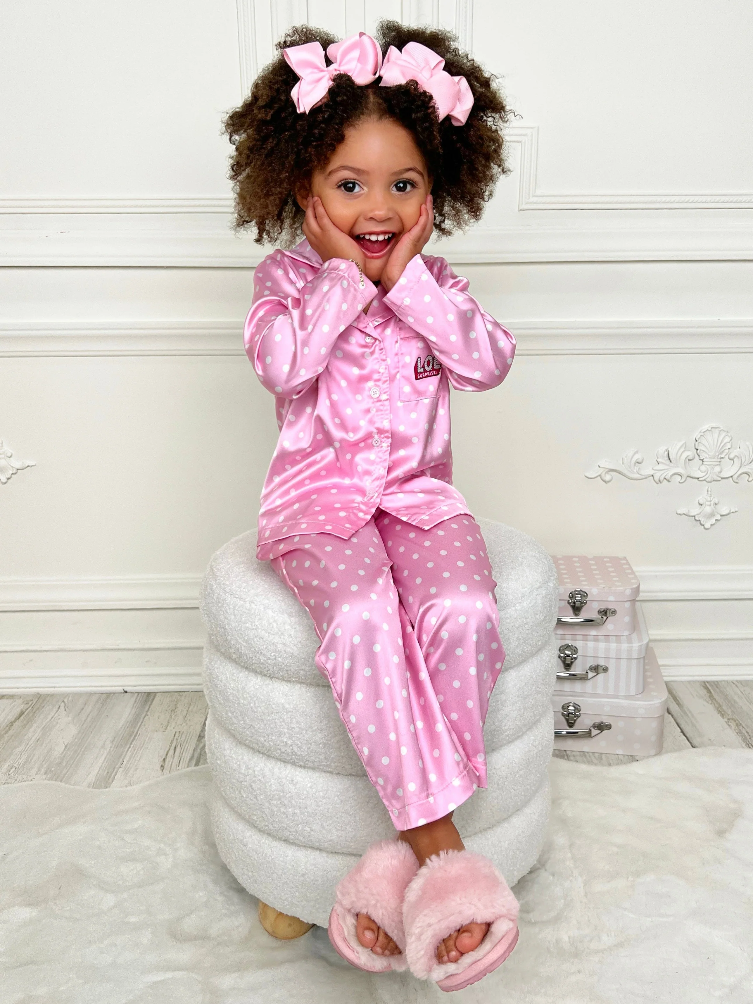 L.O.L. SURPRISE! Center Stage Silky Polka Dot Pajama Set - Image 4