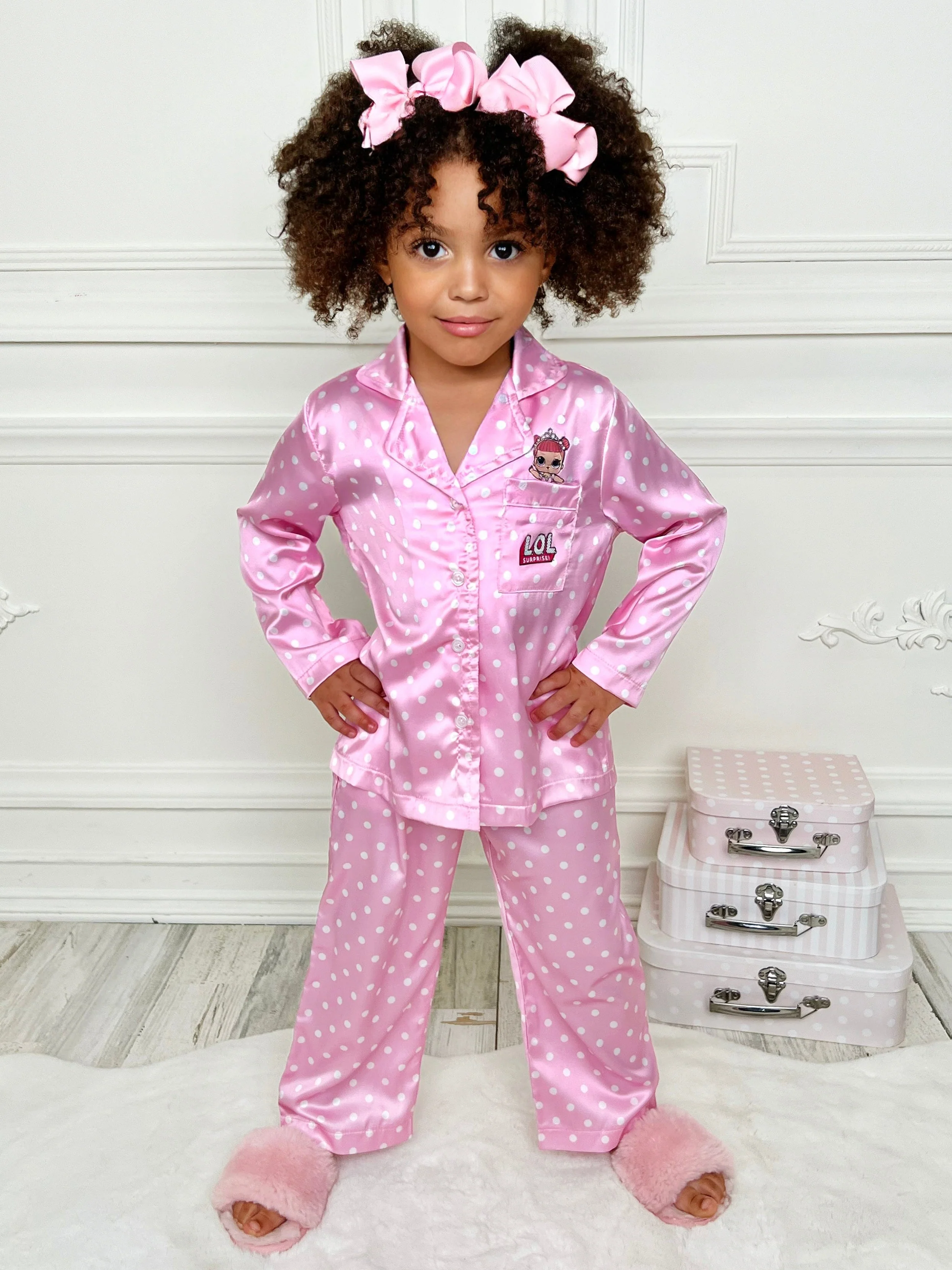 L.O.L. SURPRISE! Center Stage Silky Polka Dot Pajama Set - Image 6