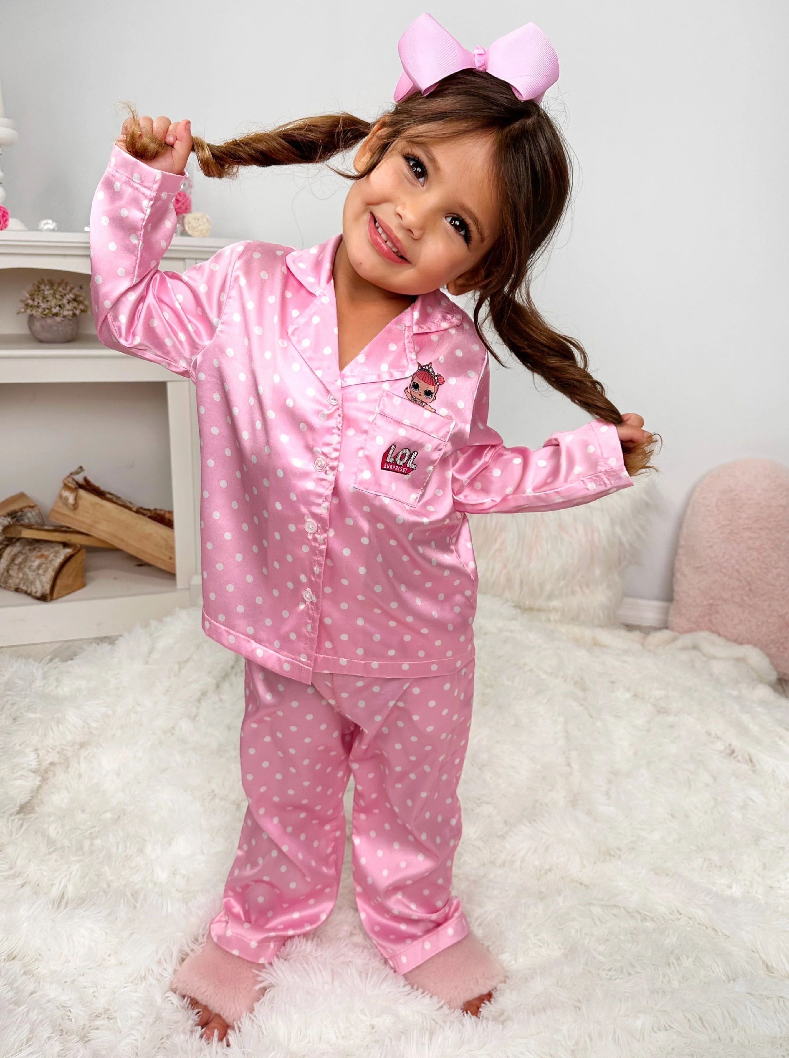 L.O.L. SURPRISE! Center Stage Silky Polka Dot Pajama Set - Image 7