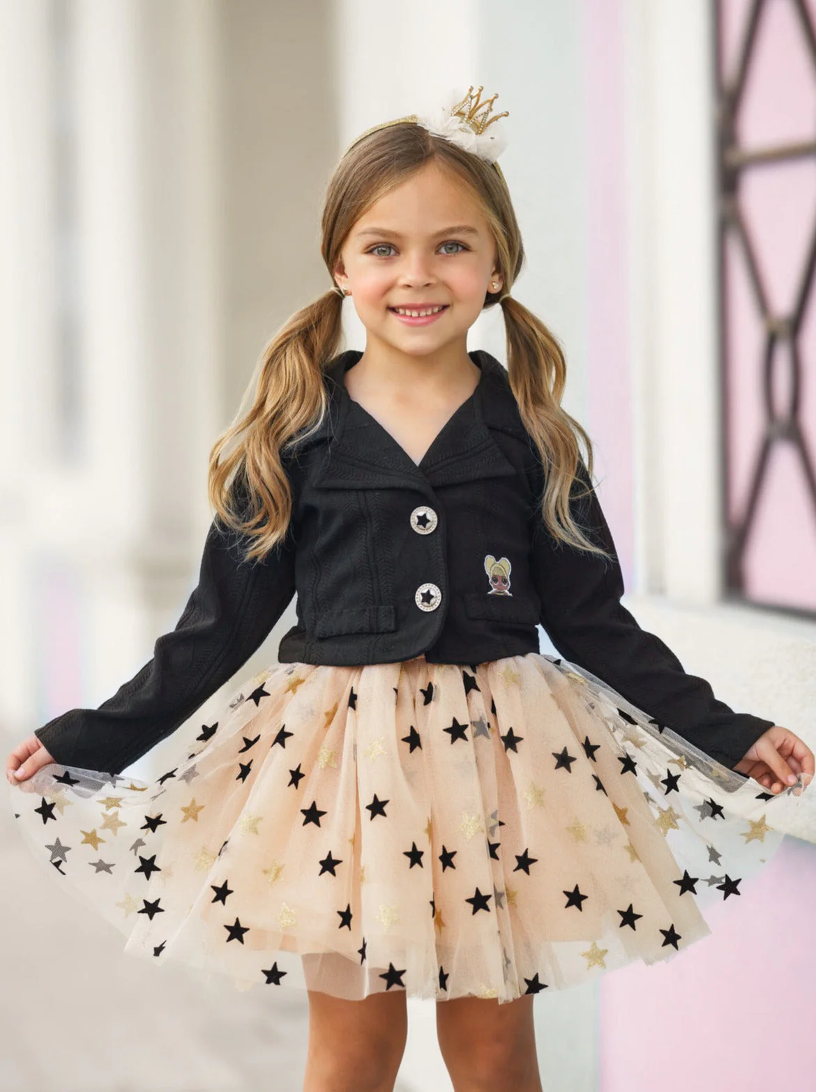 L.O.L. SURPRISE! Queen Bee Blazer and Star Tutu Skirt Set - Image 2