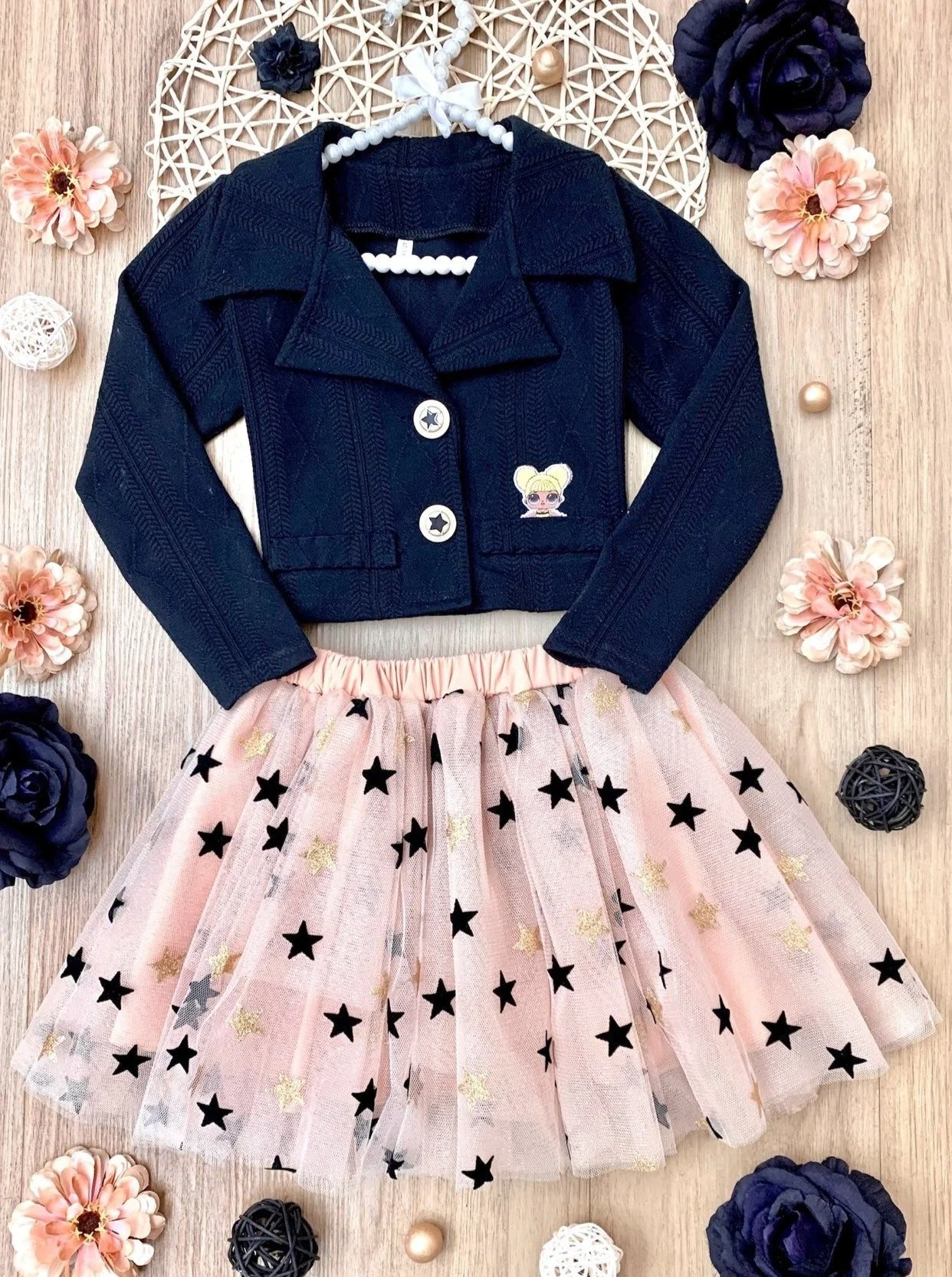 L.O.L. SURPRISE! Queen Bee Blazer and Star Tutu Skirt Set - Image 3