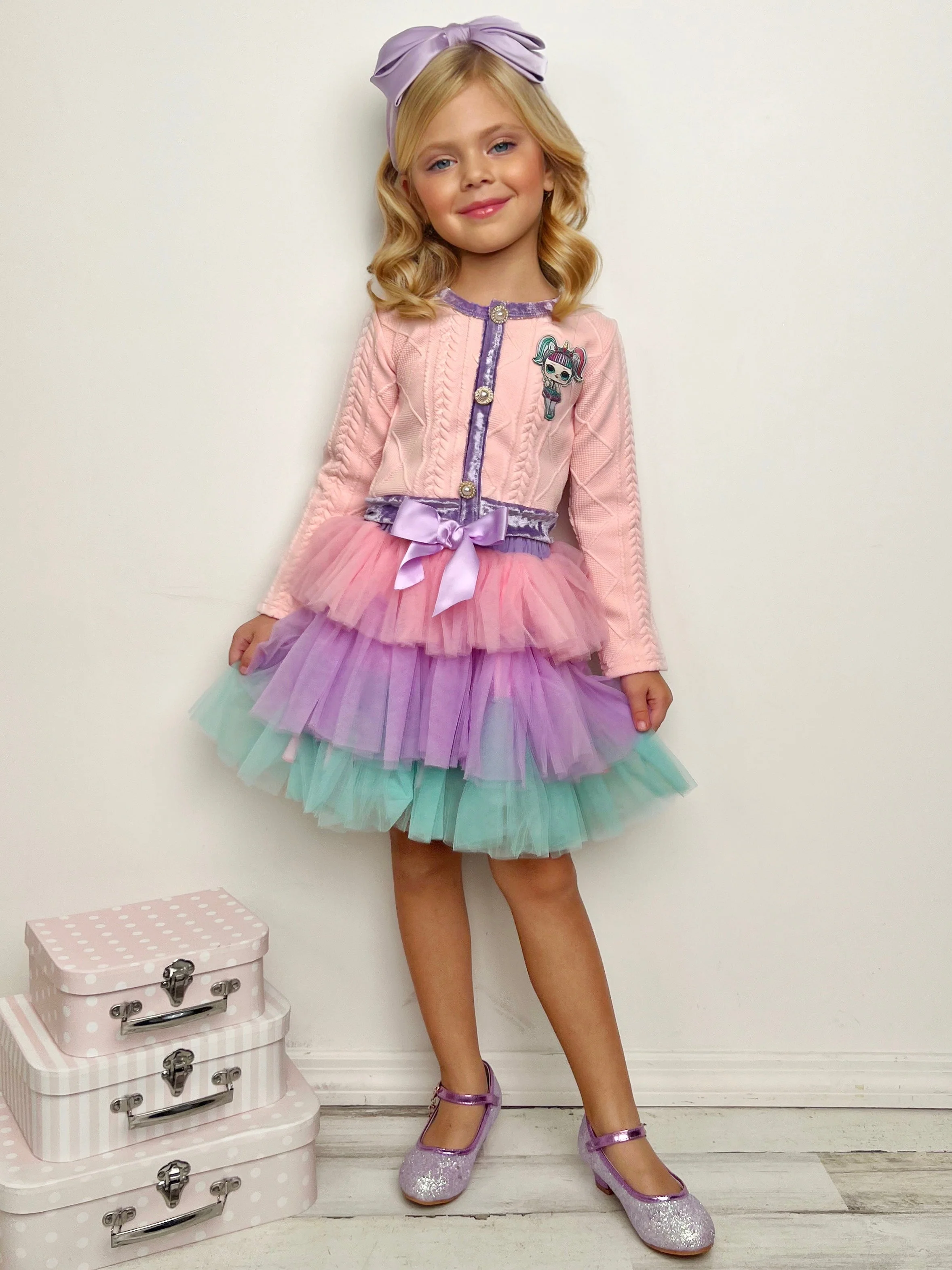 L.O.L. SURPRISE! Unicorn Pastel Tutu Skirt Set - Image 3