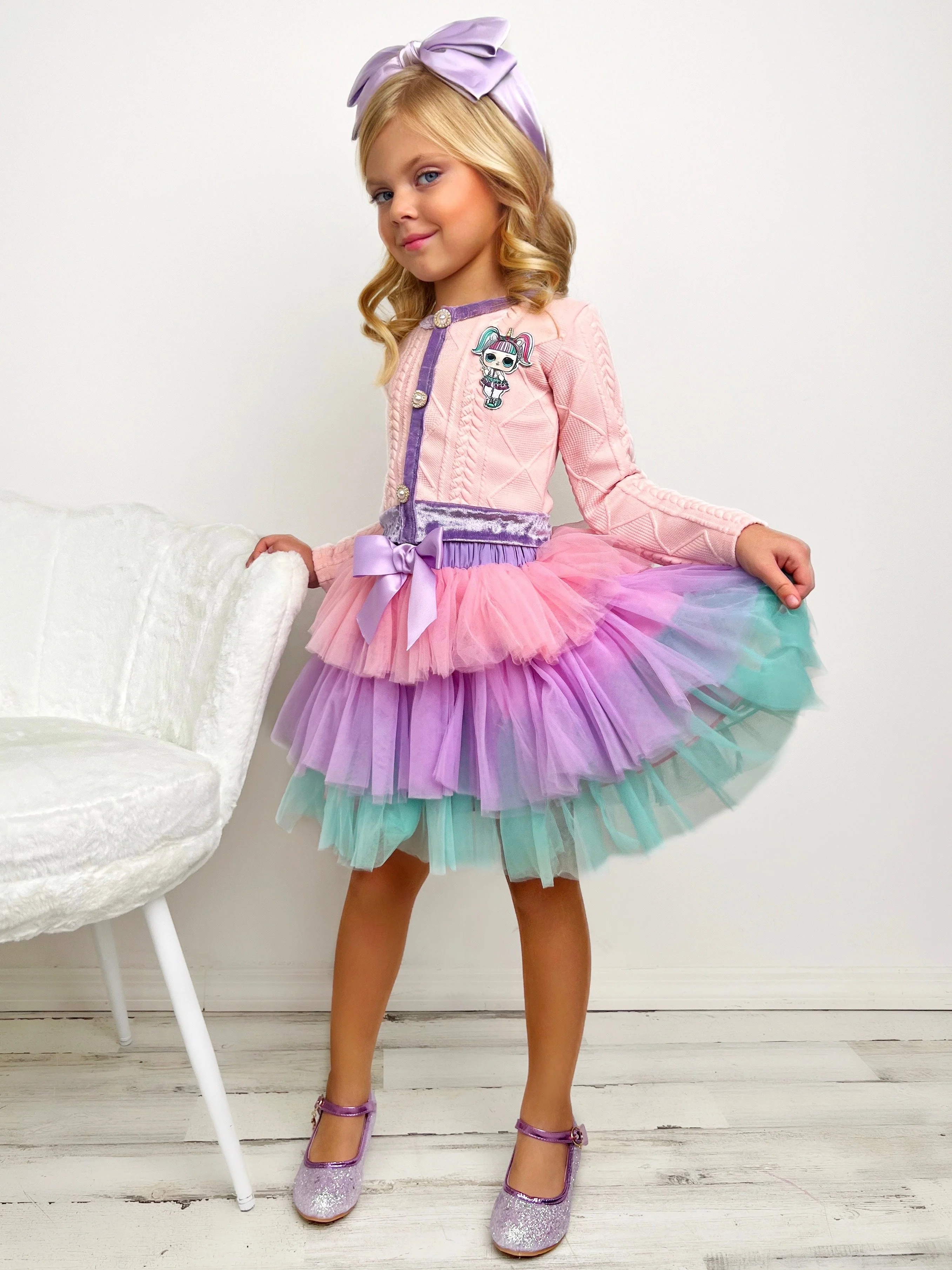 L.O.L. SURPRISE! Unicorn Pastel Tutu Skirt Set - Image 6