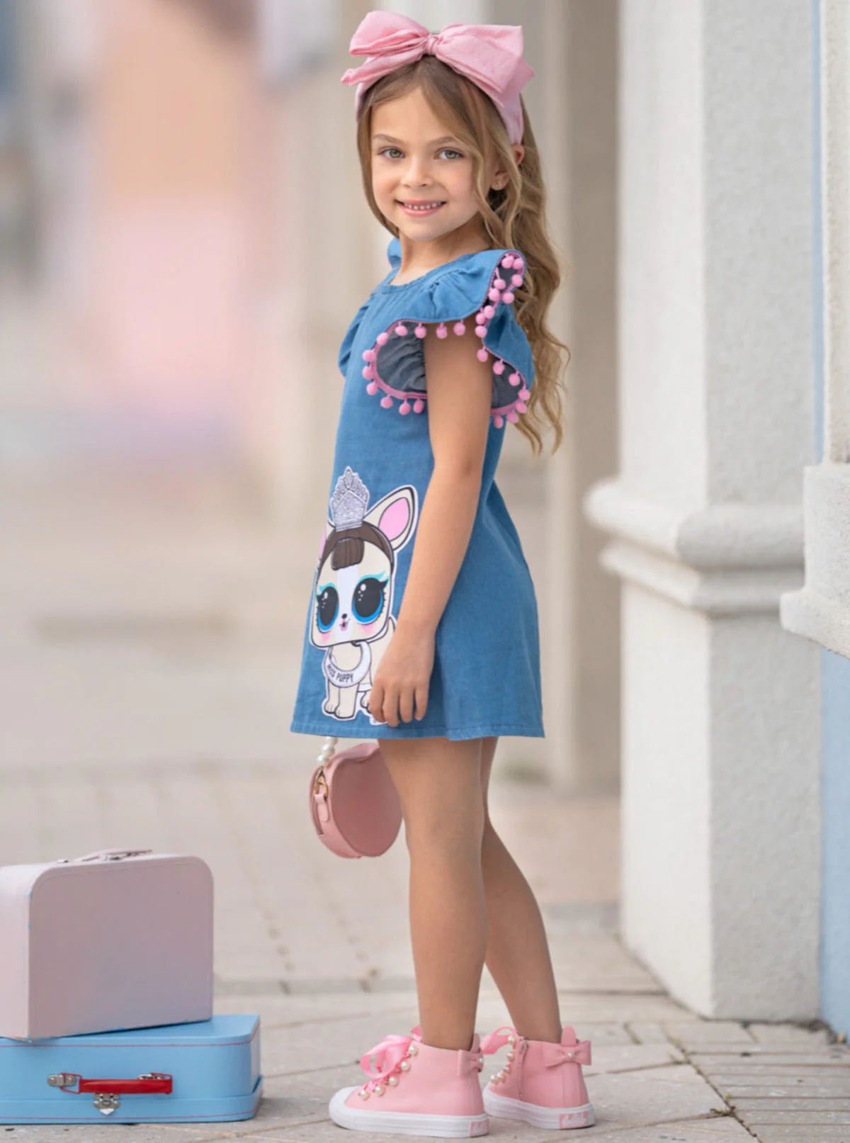 L.O.L. SURPRISE! Miss Puppy Denim Dress - Image 2