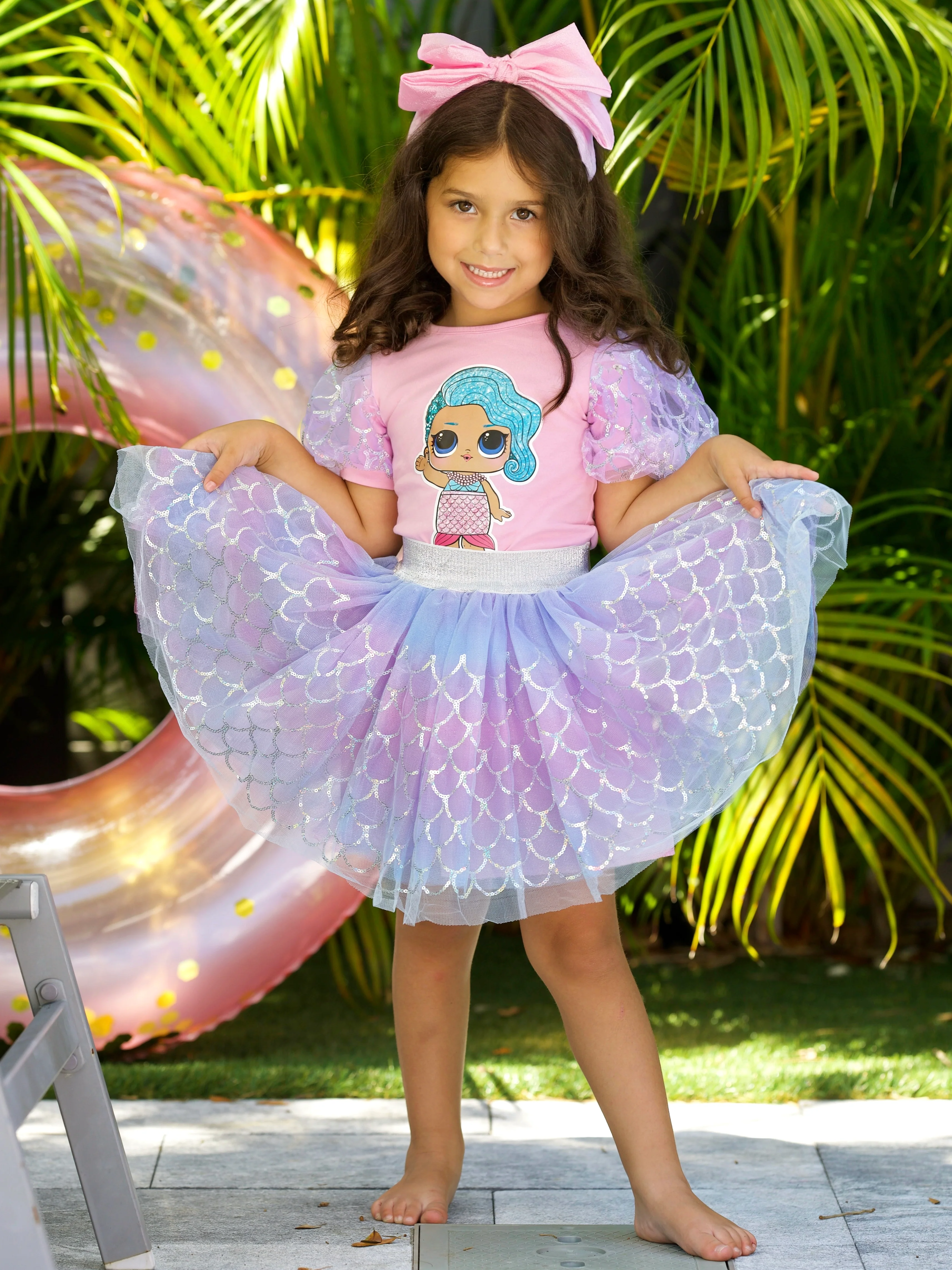 L.O.L. SURPRISE! Splash Queen Mermaid Tutu Skirt Set - Image 3