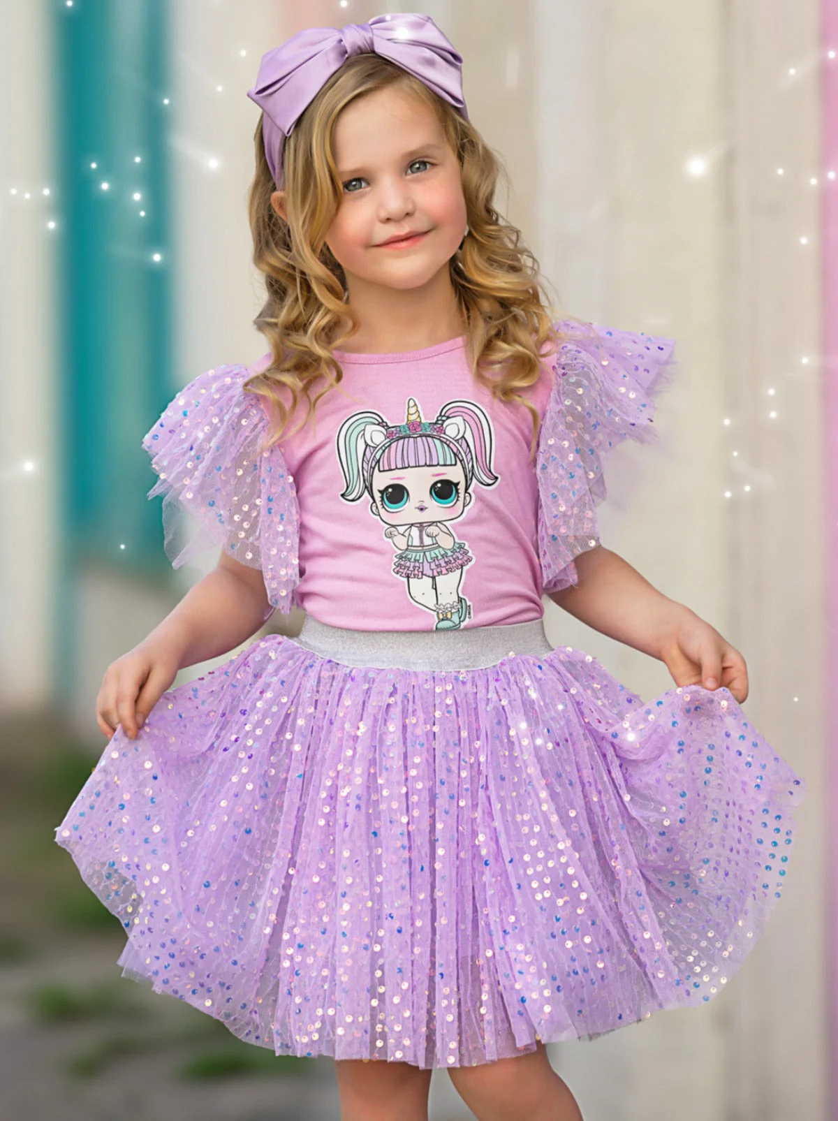 L.O.L. SURPRISE! Unicorn Shimmer Tulle Skirt Set - Image 3