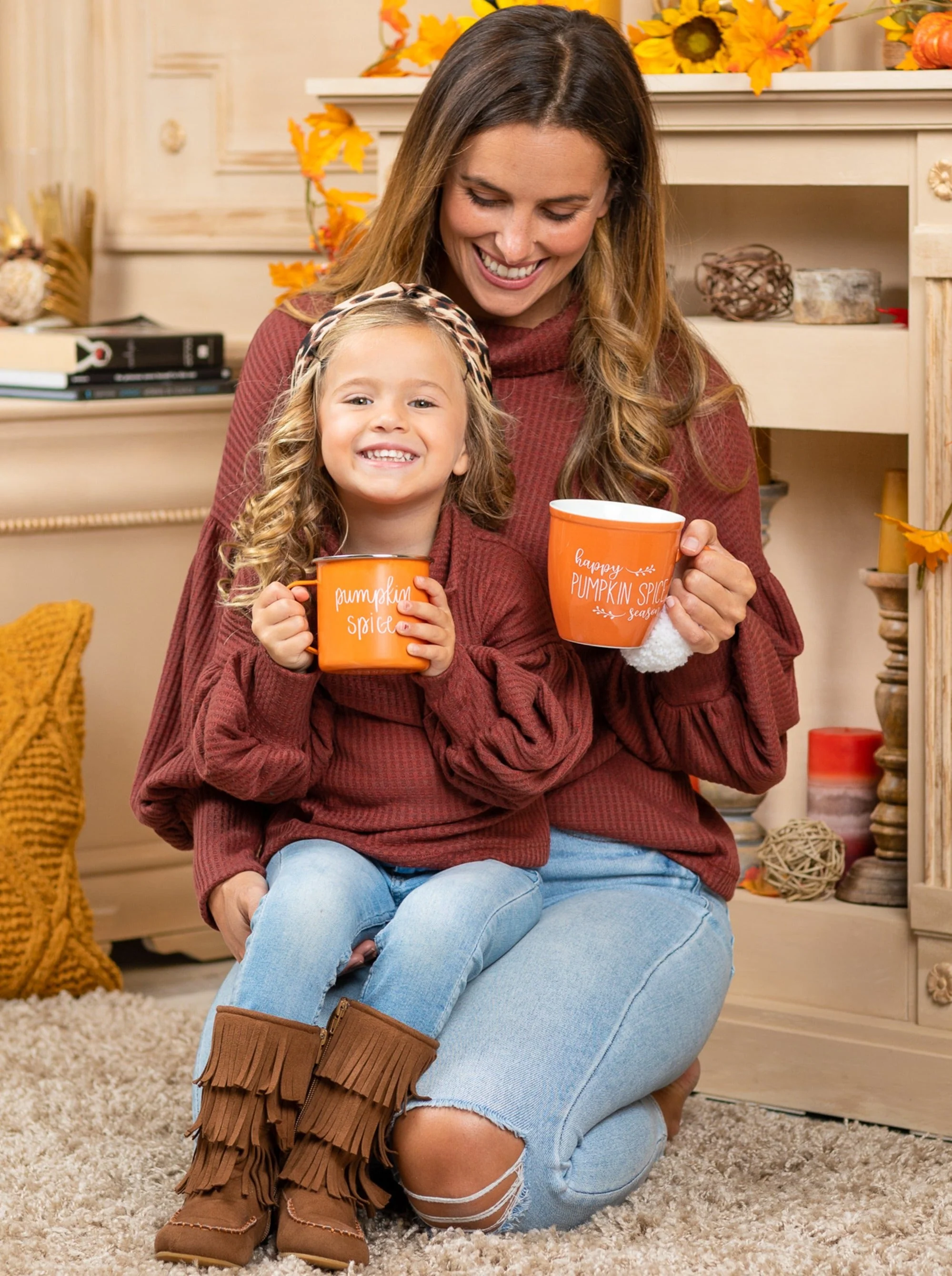 Mommy And Me Autumn Joy Turtleneck Sweater - Image 4