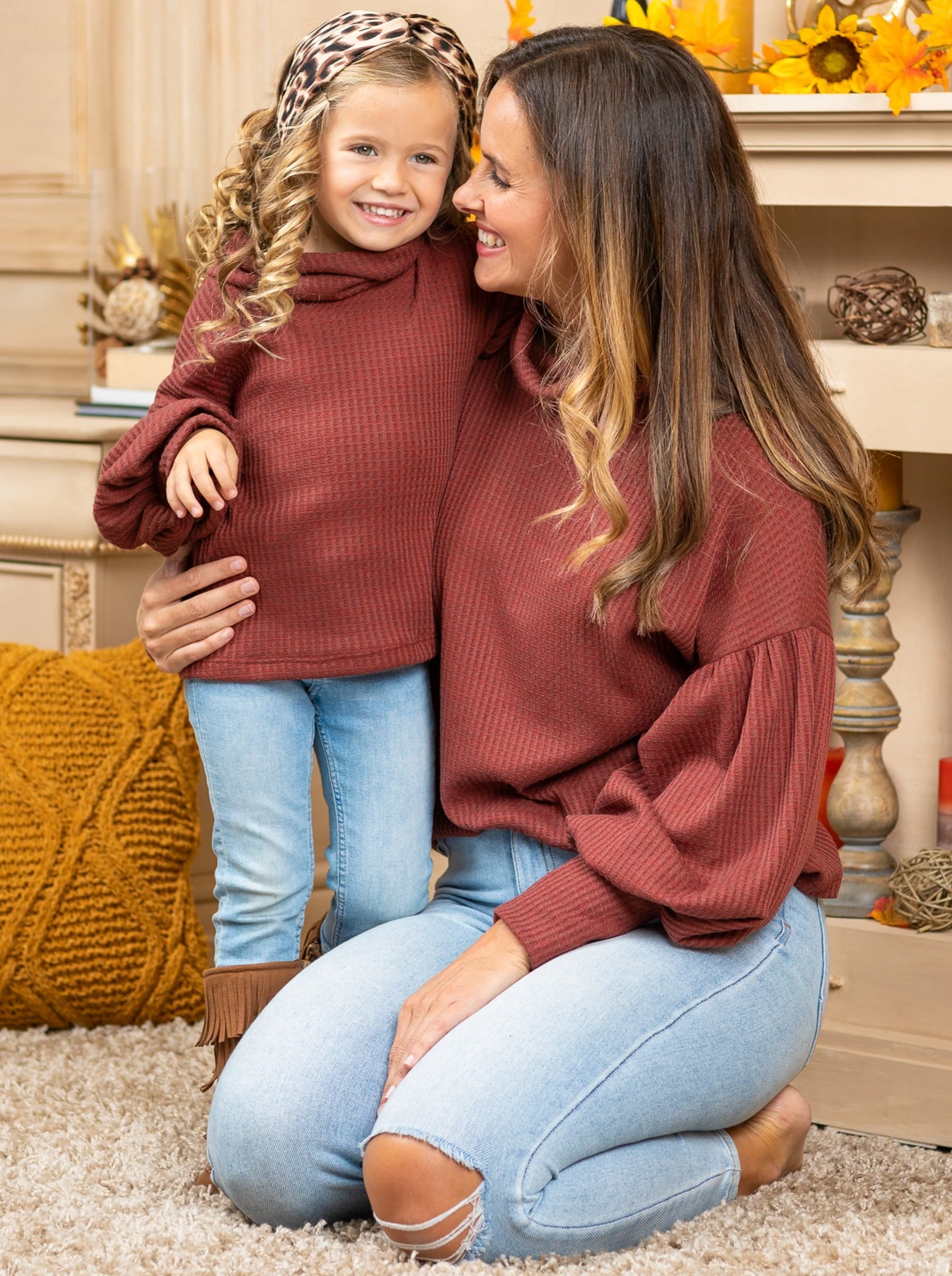 Mommy And Me Autumn Joy Turtleneck Sweater - Image 5