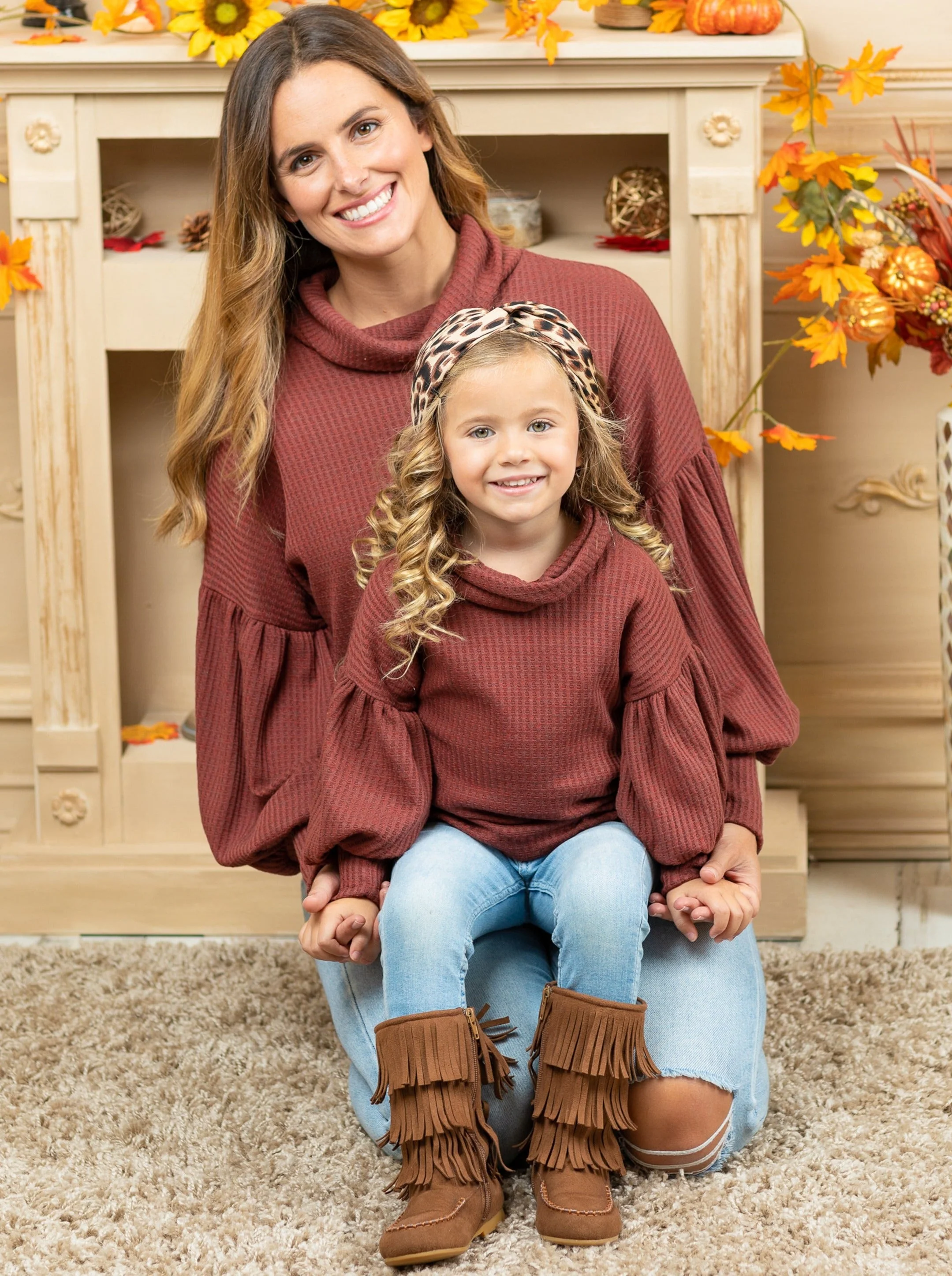 Mommy And Me Autumn Joy Turtleneck Sweater - Image 7
