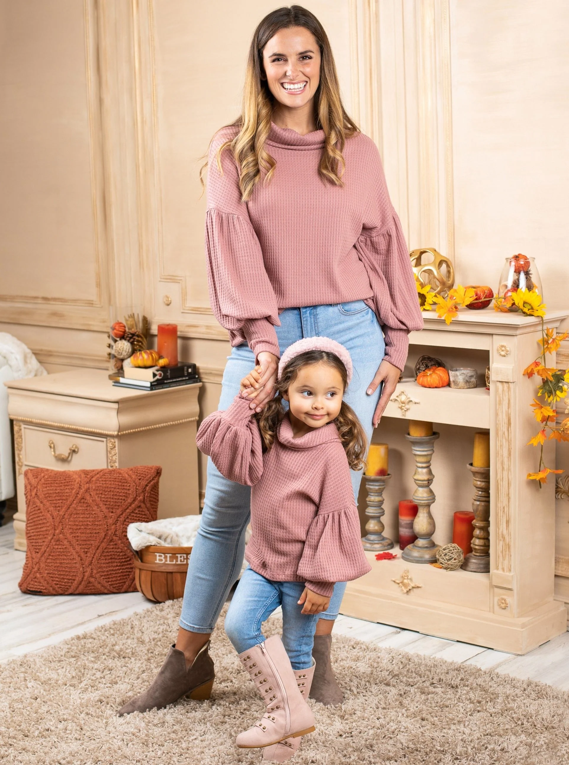 Mommy And Me Autumn Joy Turtleneck Sweater - Image 9