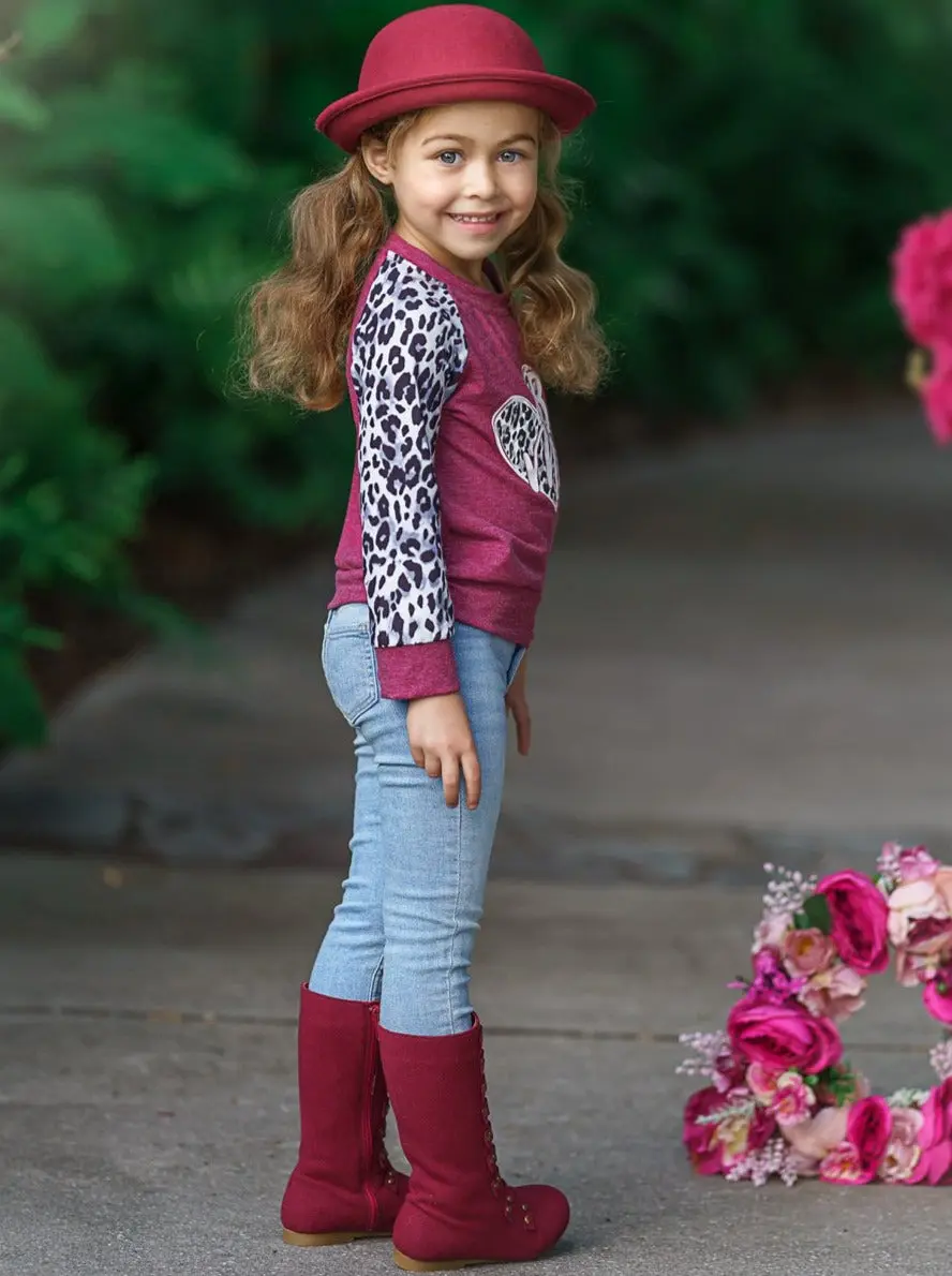 Be Mine Leopard Print Sleeve Top - Image 3