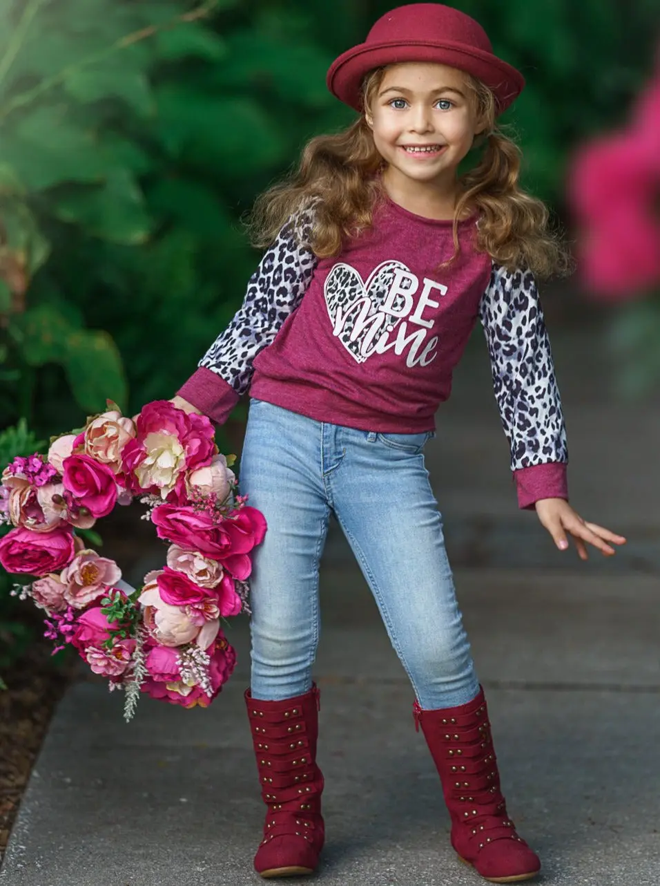 Be Mine Leopard Print Sleeve Top - Image 4