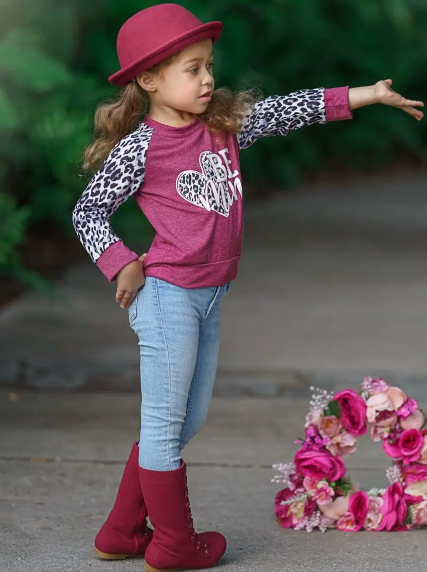 Be Mine Leopard Print Sleeve Top - Image 5