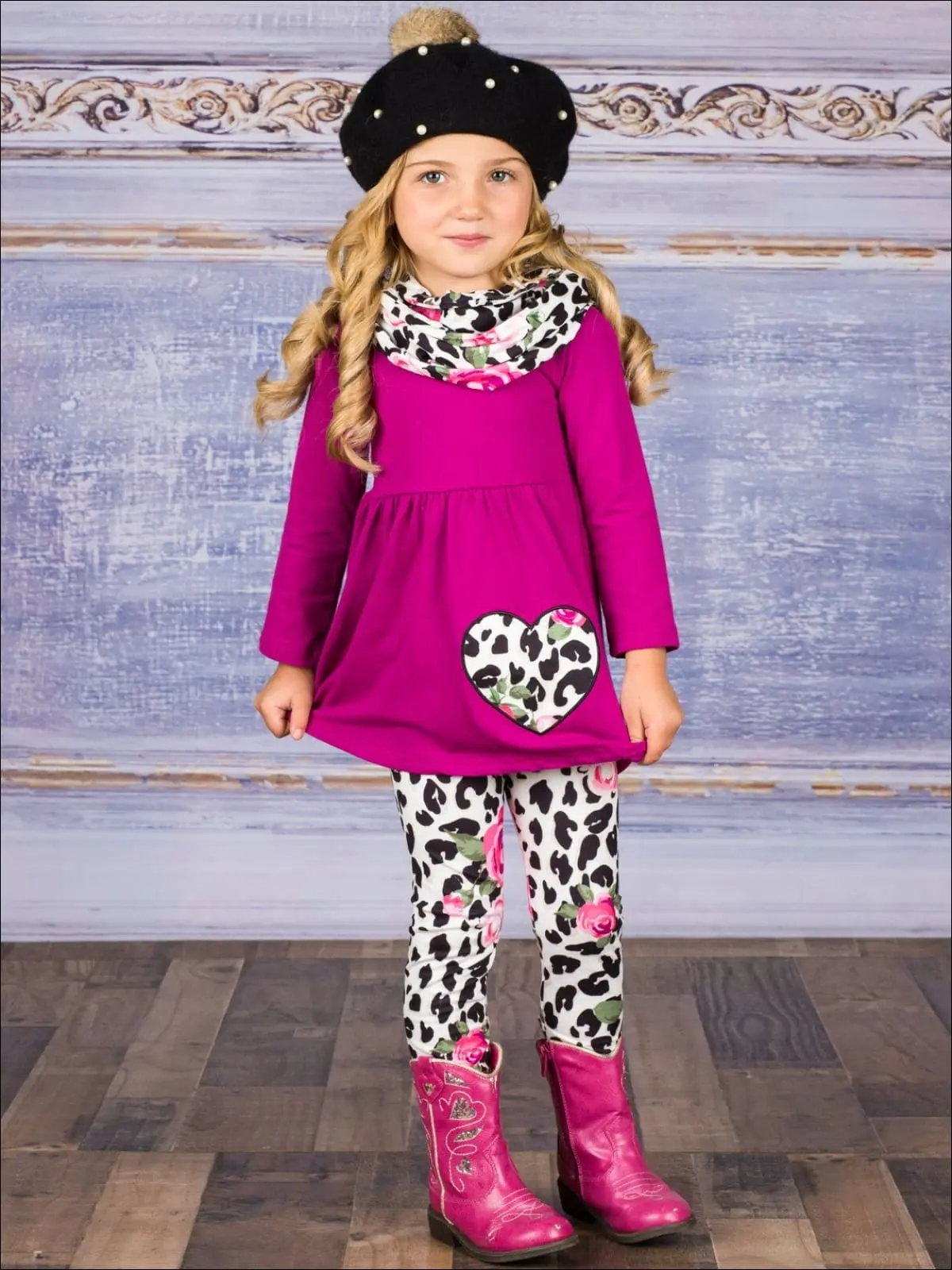 Animal Lovers Tunic, Scarf And Legging Set - Image 2