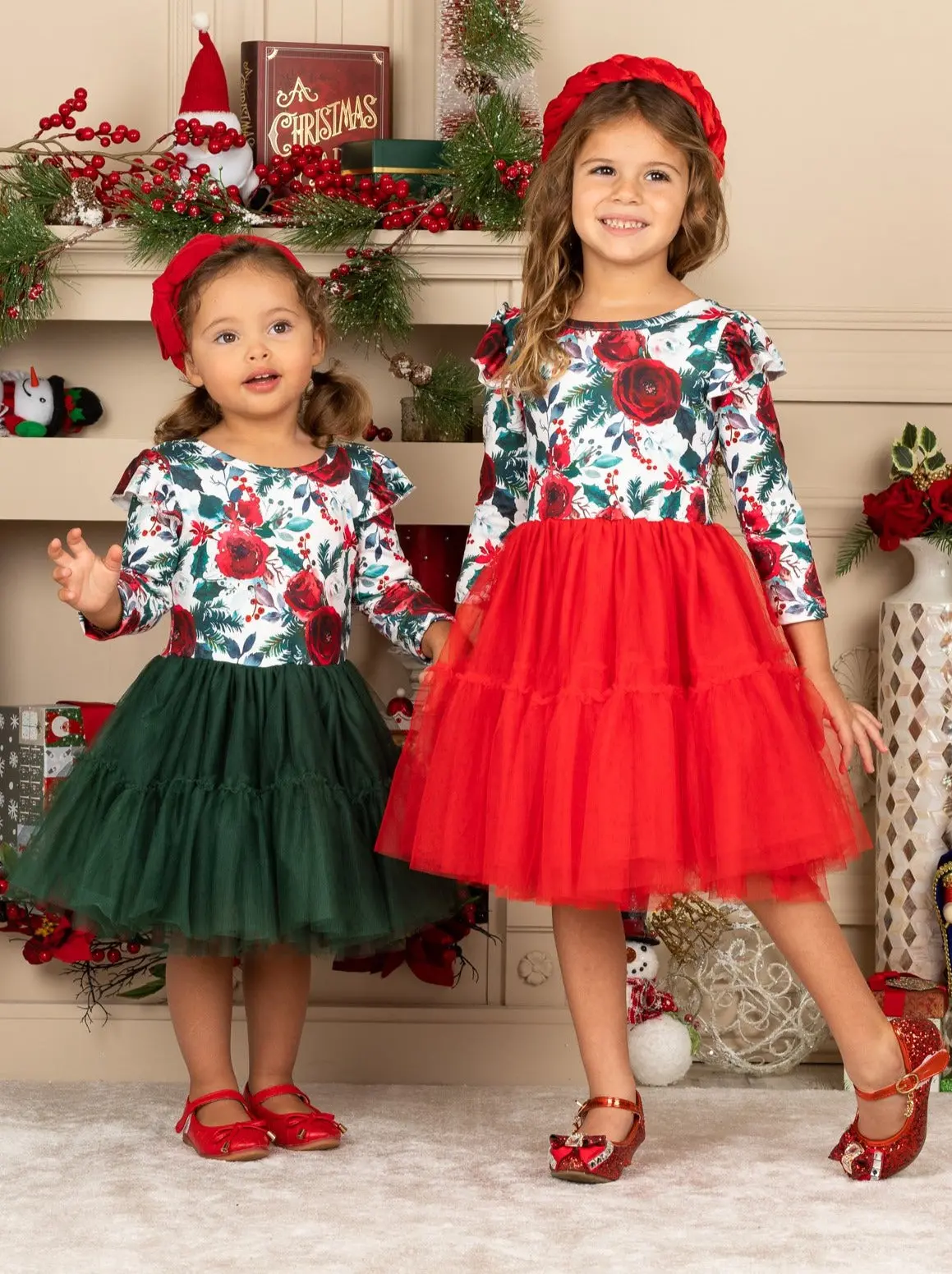 Winter Blossom Layered Tutu Dress - Image 6