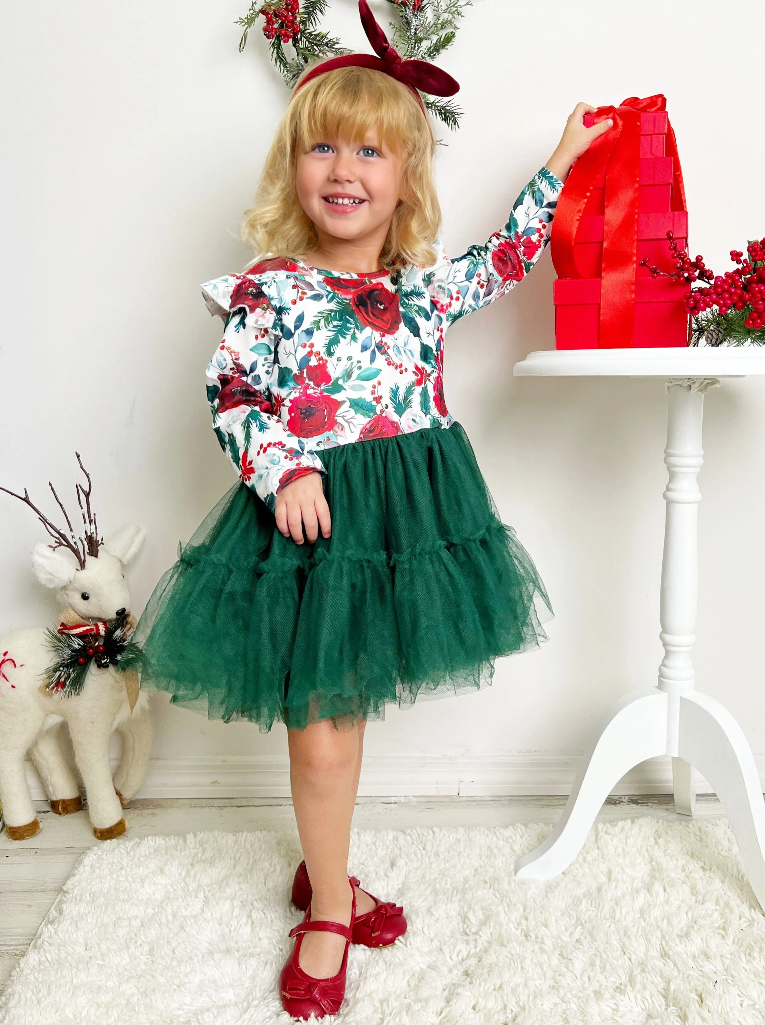 Winter Blossom Layered Tutu Dress - Image 8