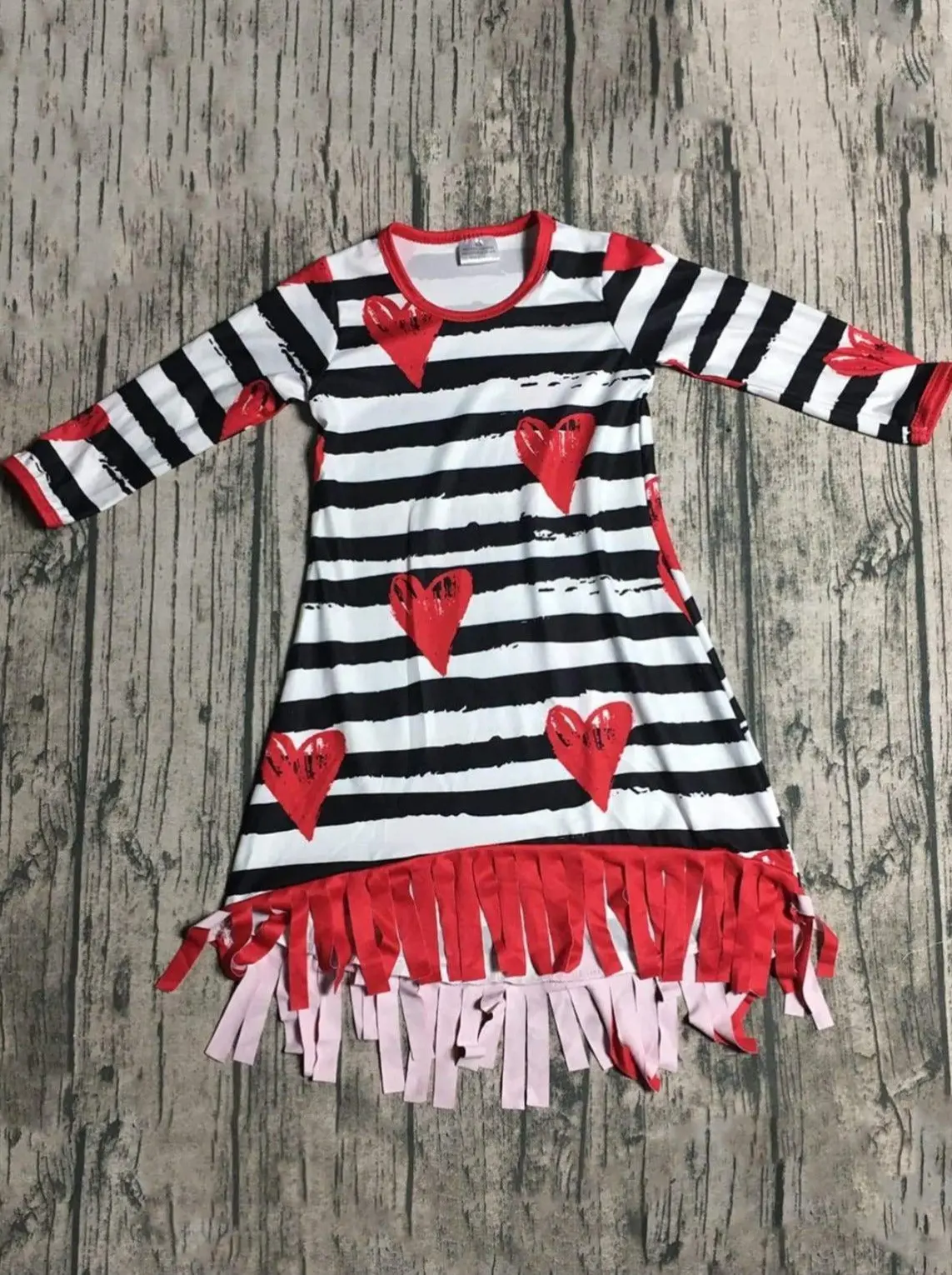 Etched On My Heart Fringe Hem Dress - Image 4