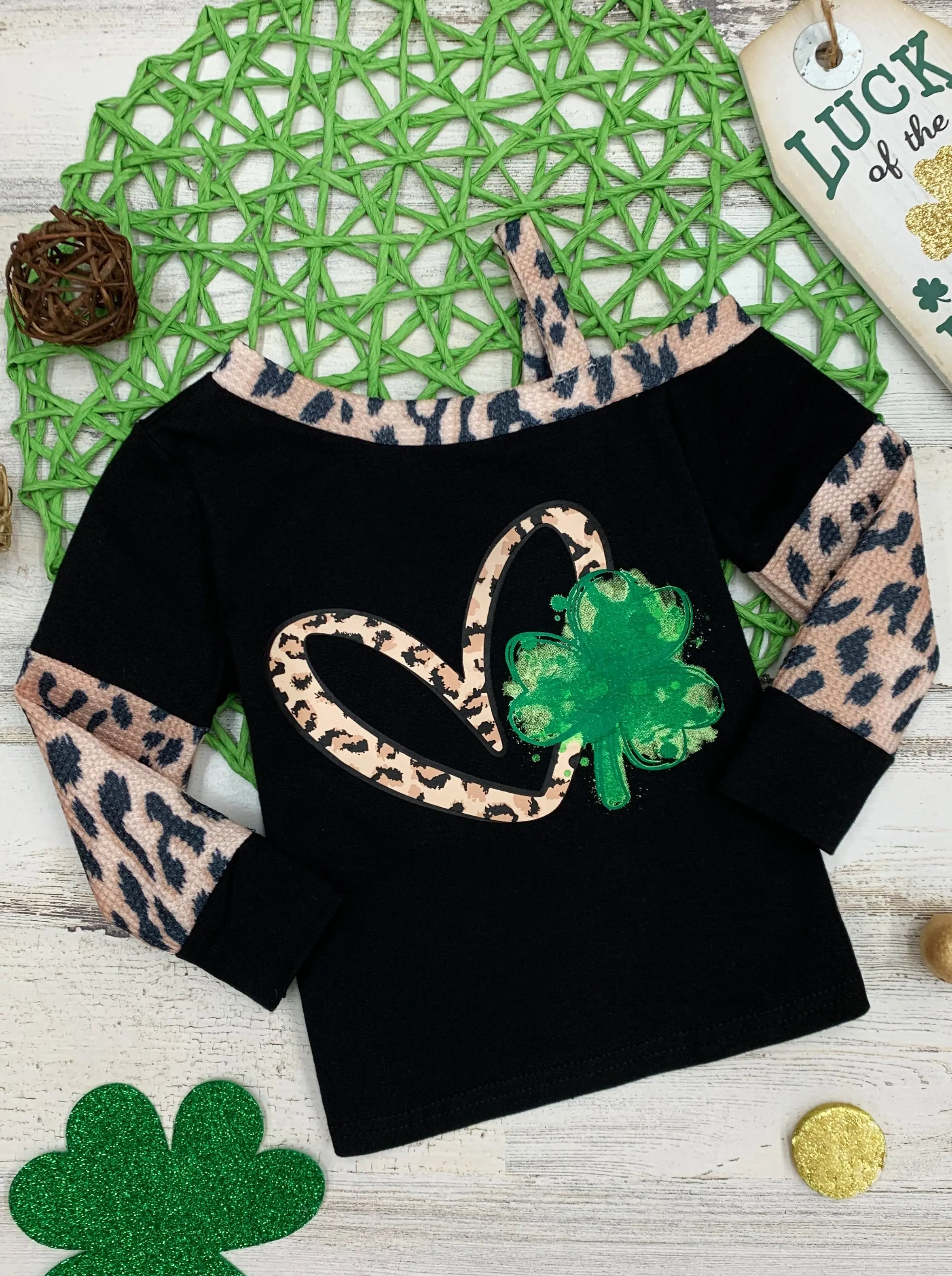 Cup Of Luck One Shoulder Long Sleeved Top - Image 4