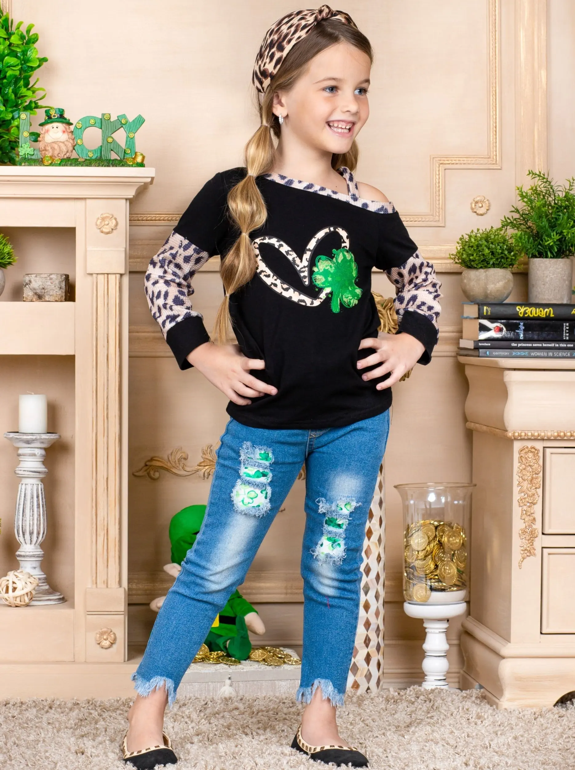Cup Of Luck One Shoulder Long Sleeved Top - Image 5
