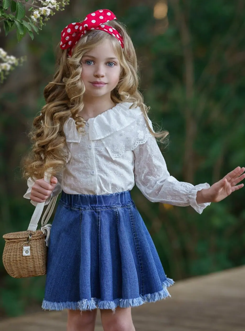 Sweet Sweet Spring Denim Skirt Set - Image 4
