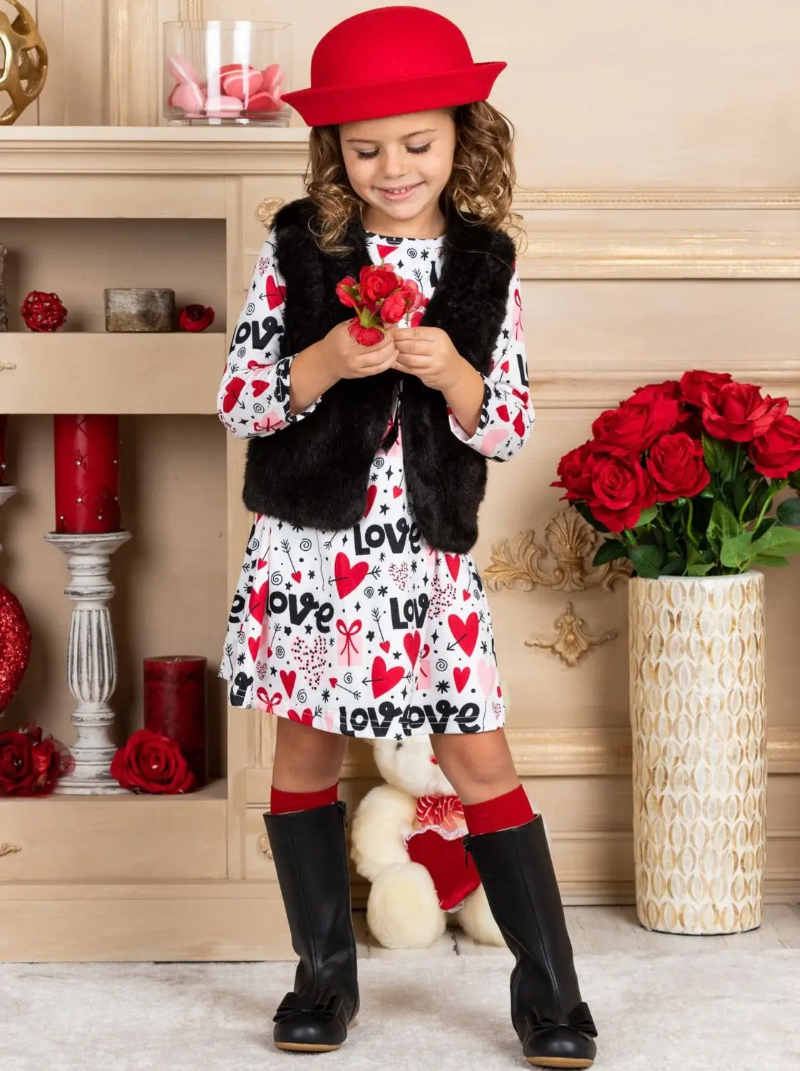 One Of A Kind Love Vest and Dress Set - Image 2