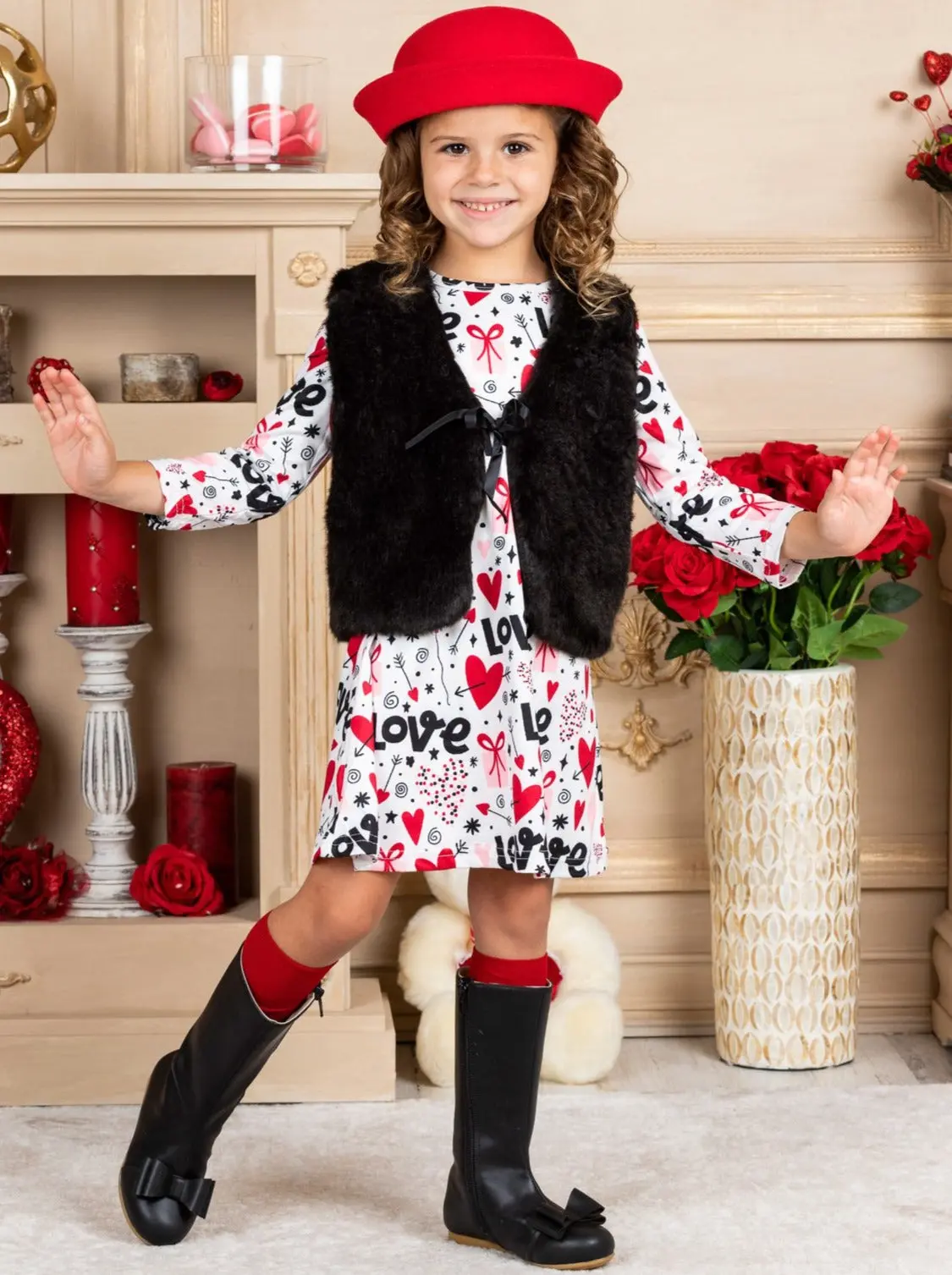 One Of A Kind Love Vest and Dress Set - Image 4