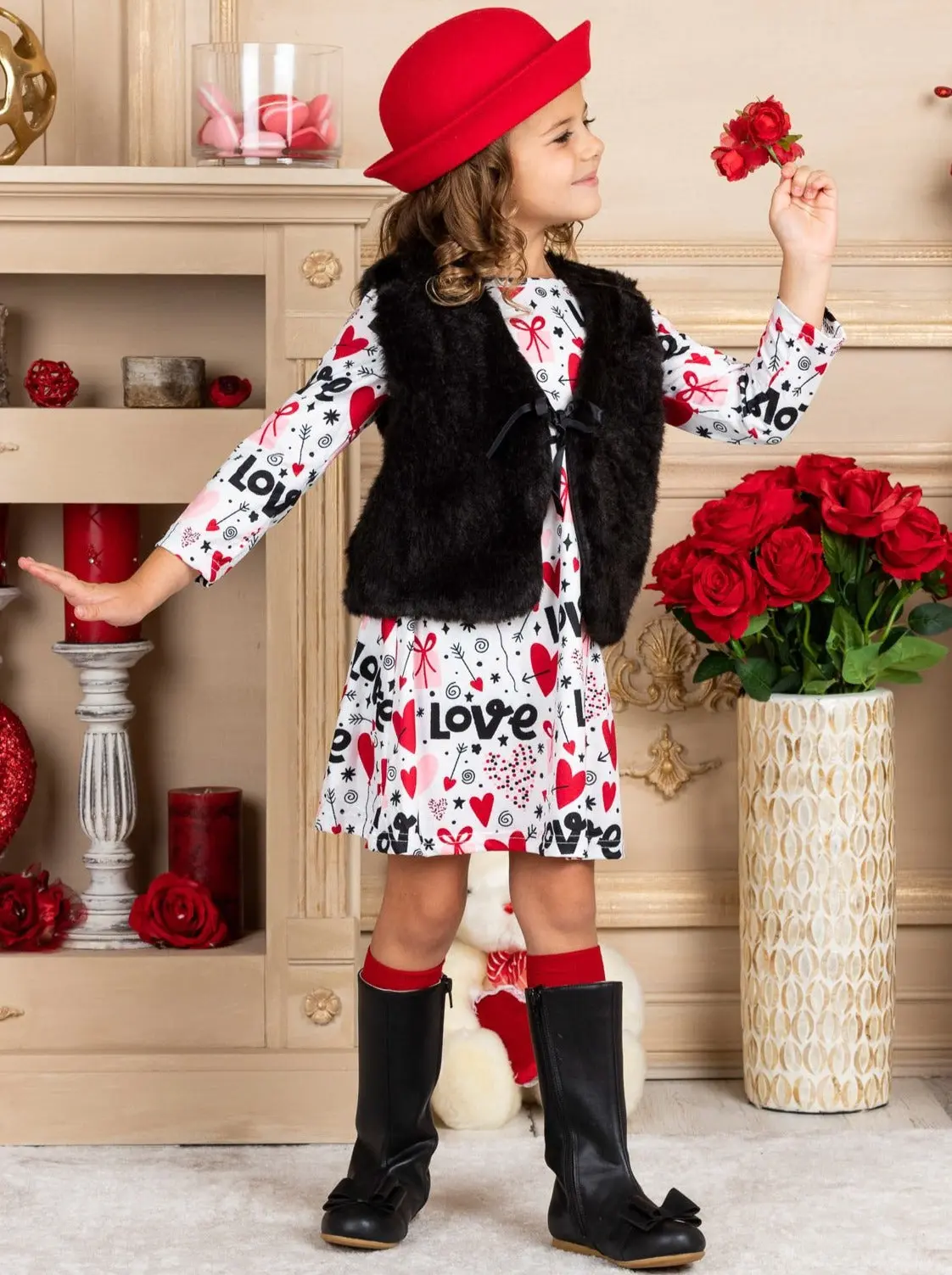 One Of A Kind Love Vest and Dress Set - Image 5