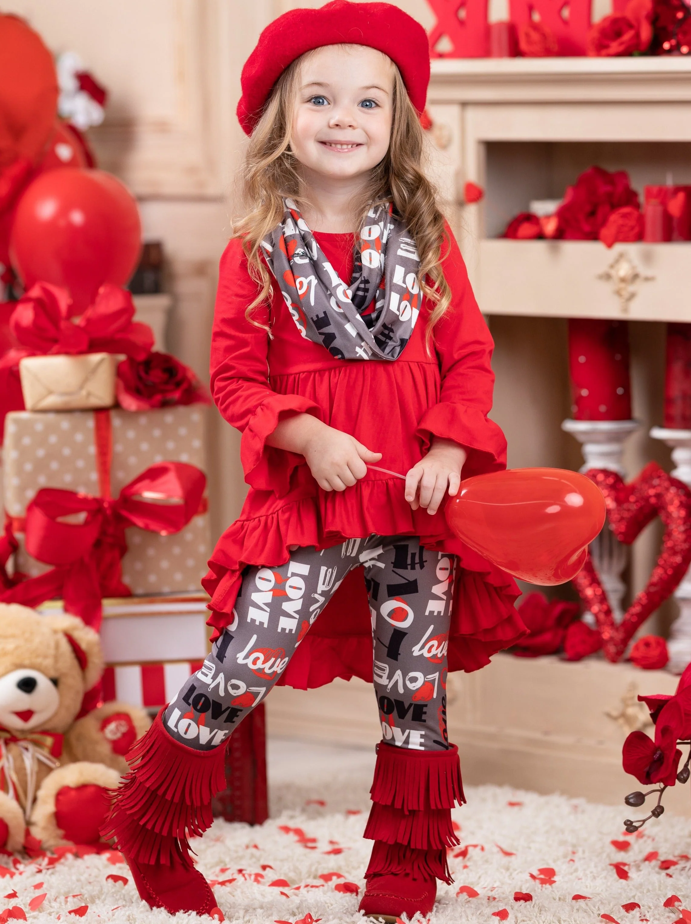 Lots of Love Tunic, Scarf and Legging Set - Image 7