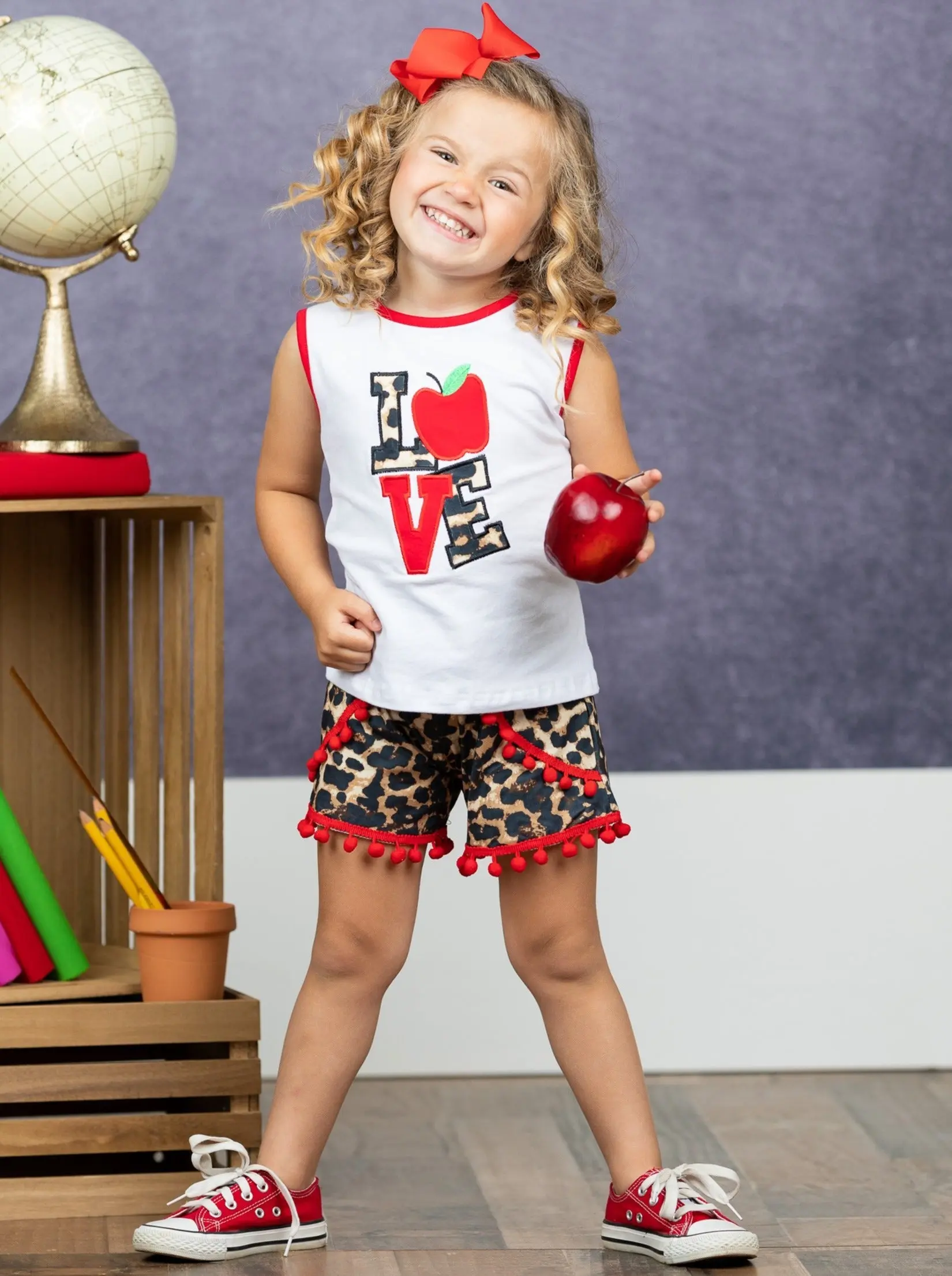 Leopard Love Pom Pom Short Set - Image 4