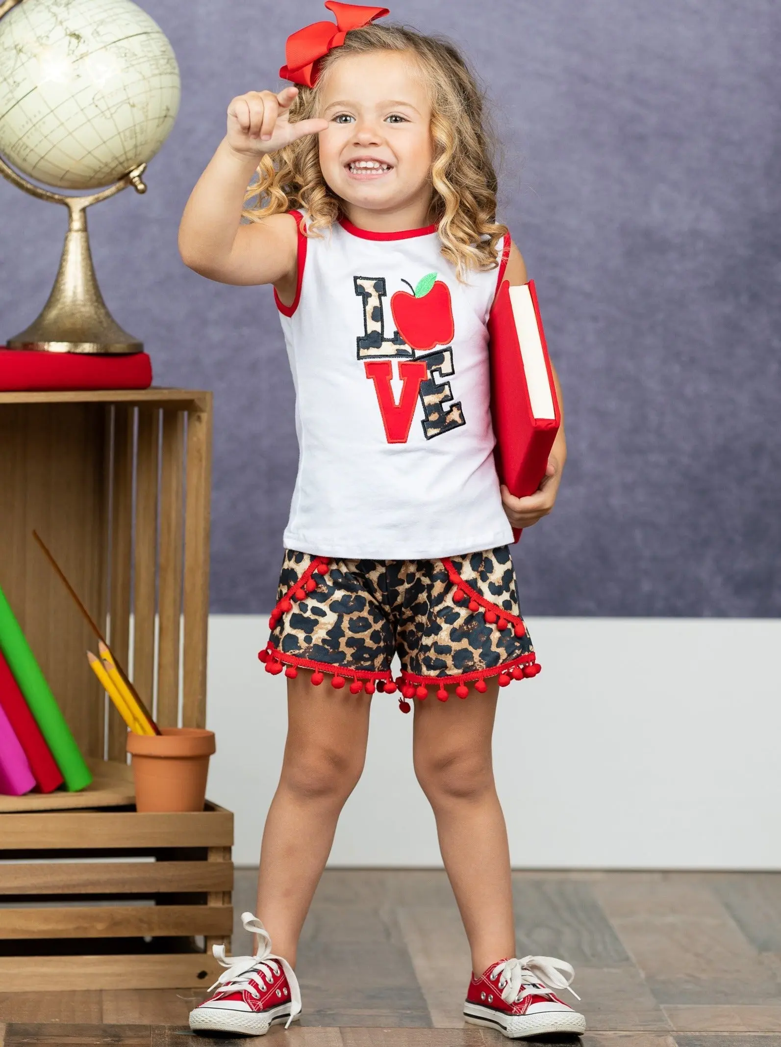 Leopard Love Pom Pom Short Set - Image 5