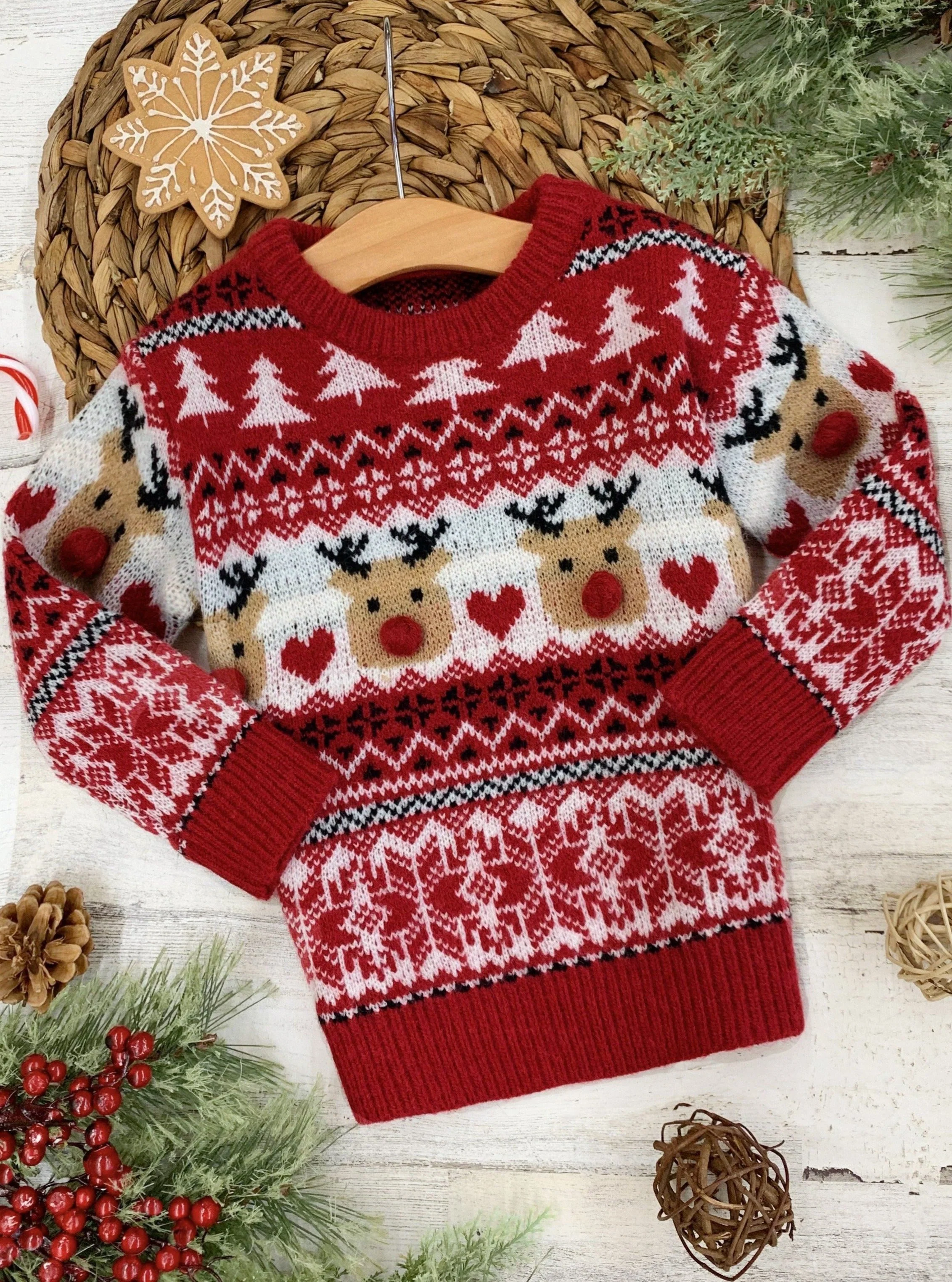 Love At Frost Sight Reindeer Sweater - Image 2