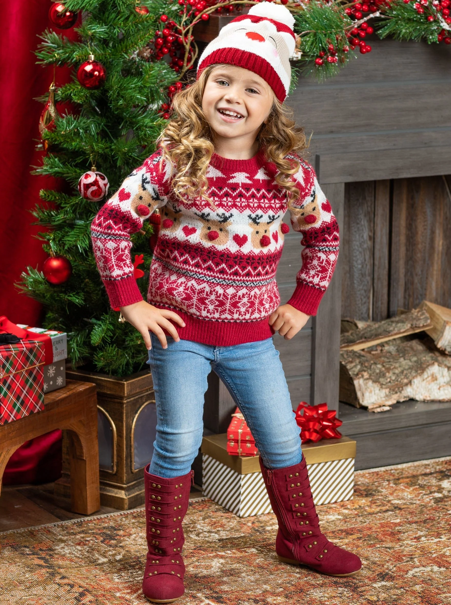 Love At Frost Sight Reindeer Sweater - Image 4
