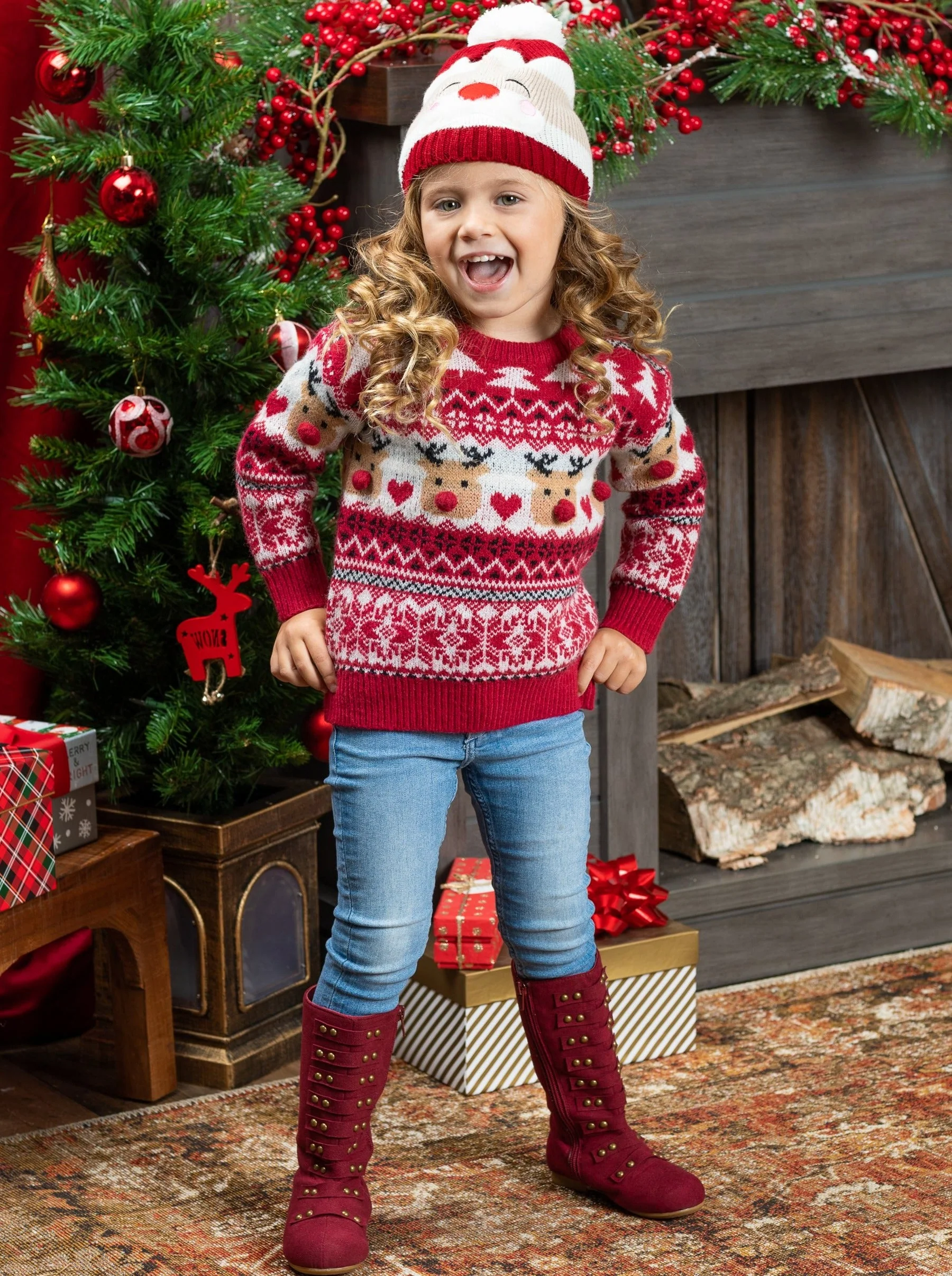 Love At Frost Sight Reindeer Sweater - Image 5