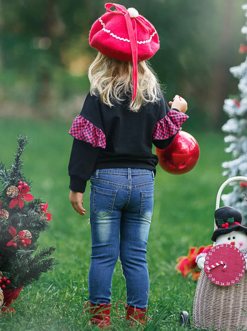 Lover Of Christmas Patched Jean Set - Image 6