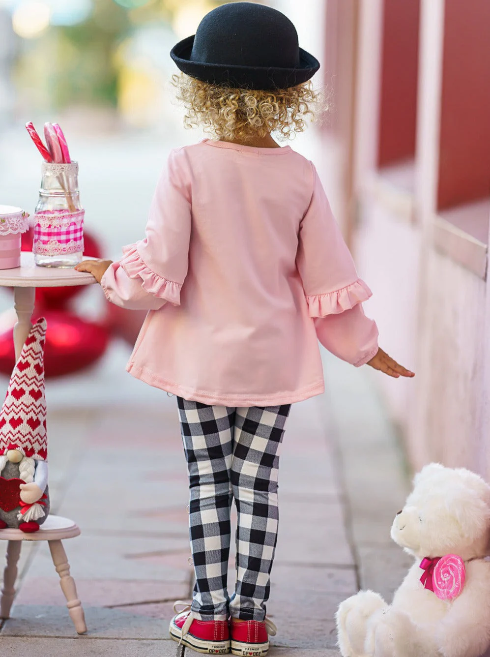 Love You Plaid Legging Set - Image 6