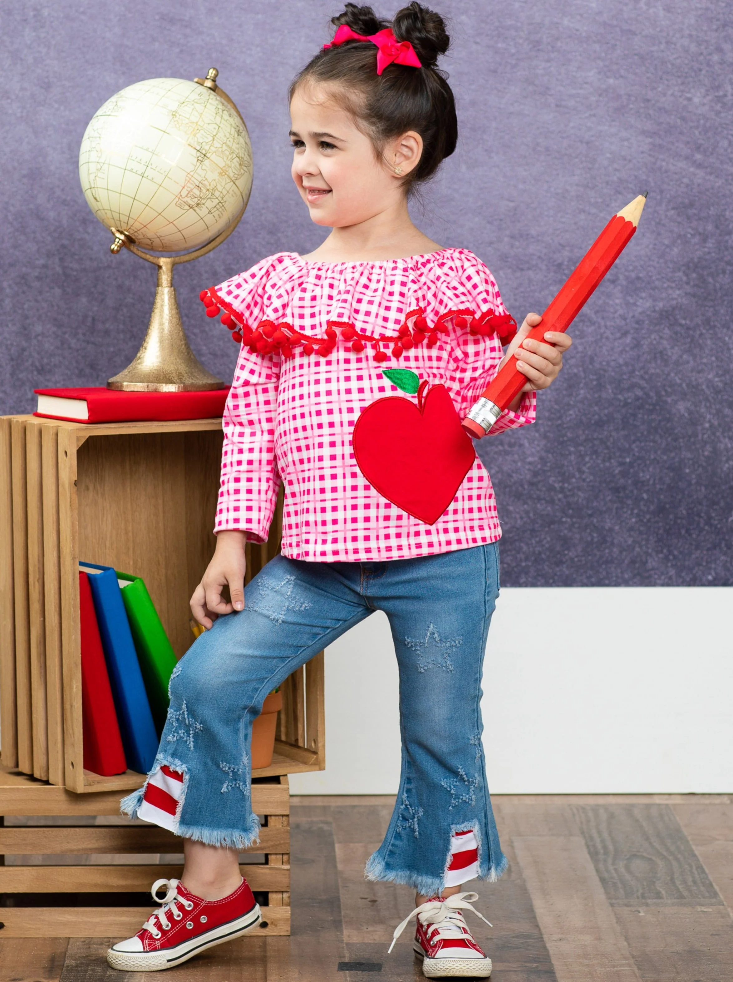 The Big Apple Patched Jeans Set - Image 3