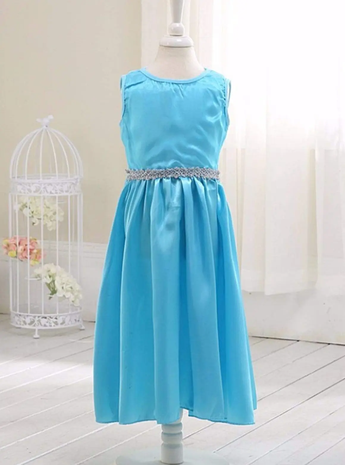 Girls Magical Snow Queen Dress and Cape Set - Image 6