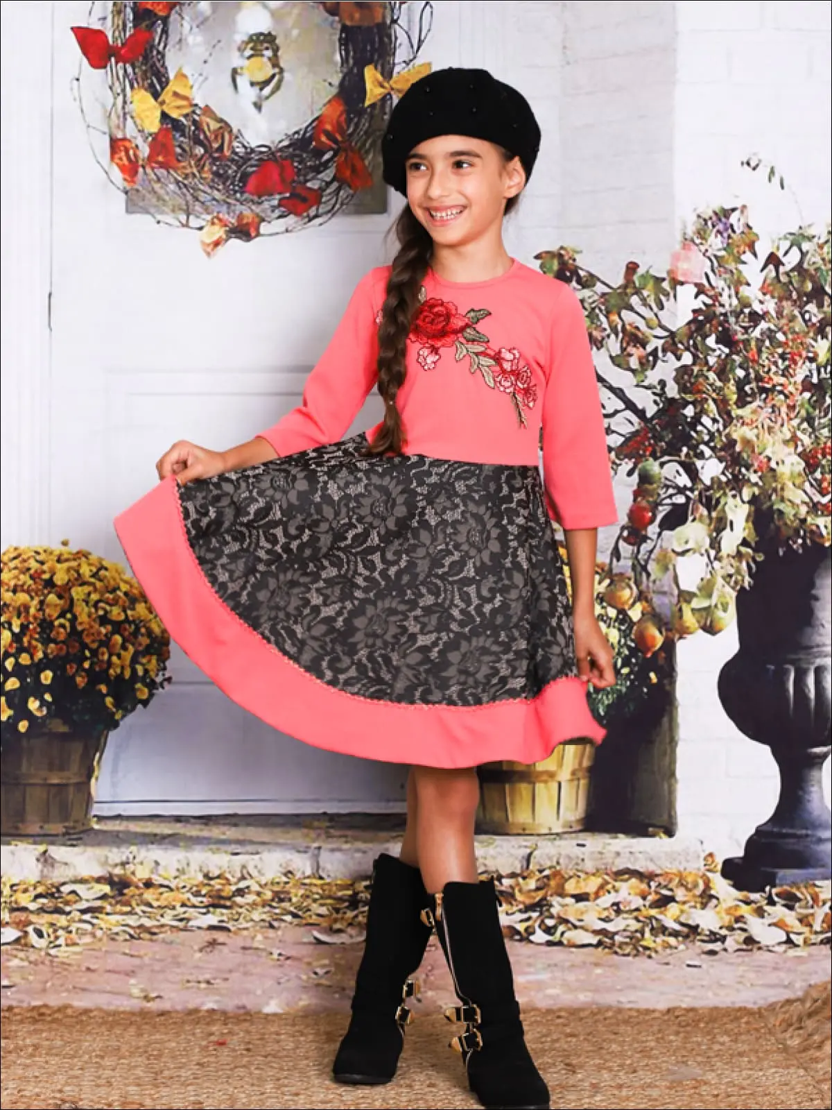 Take Me Shopping Floral Lace Dress - Image 4