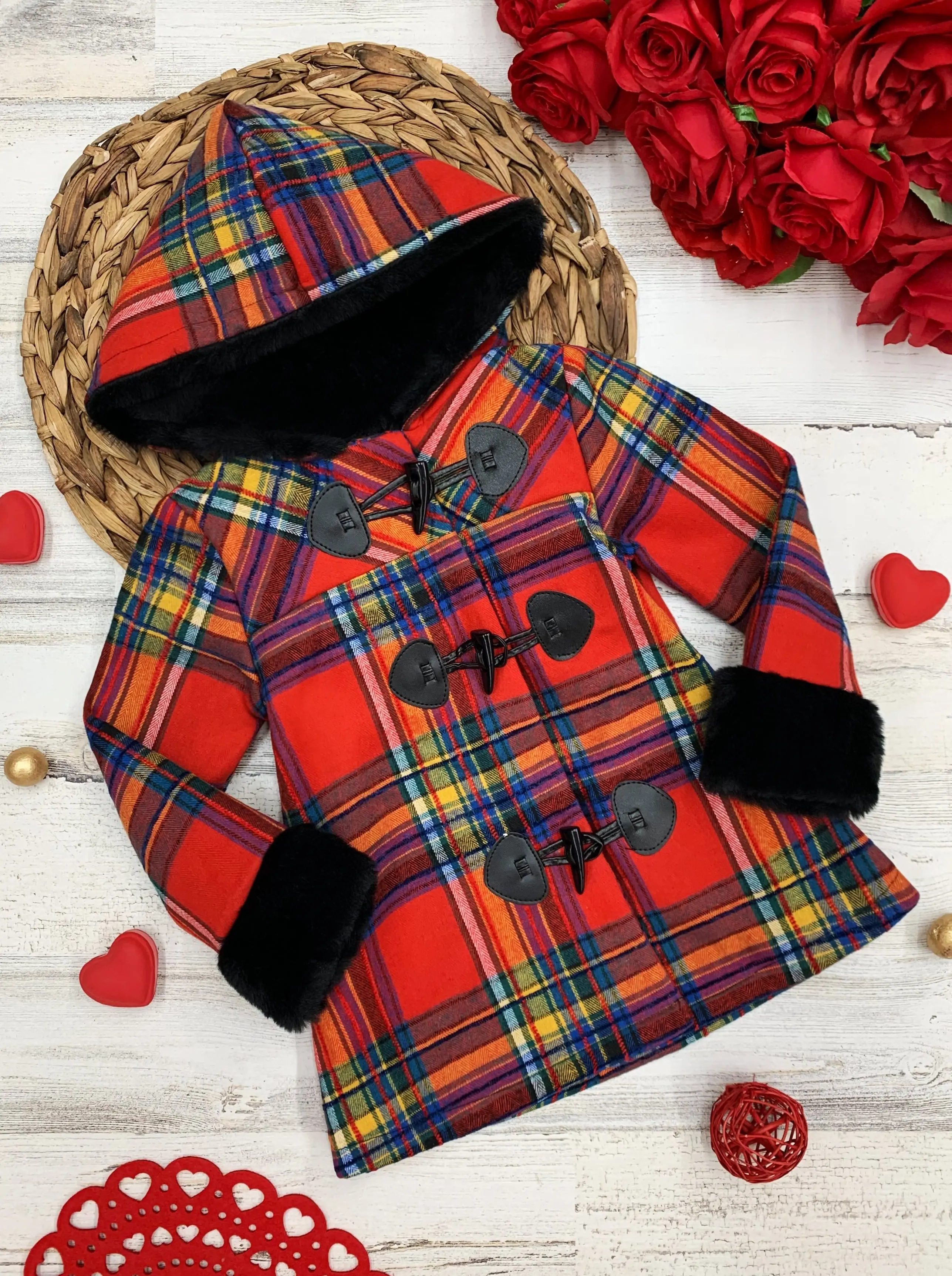 Bundled Up Love Plaid Hoodie Coat - Image 4