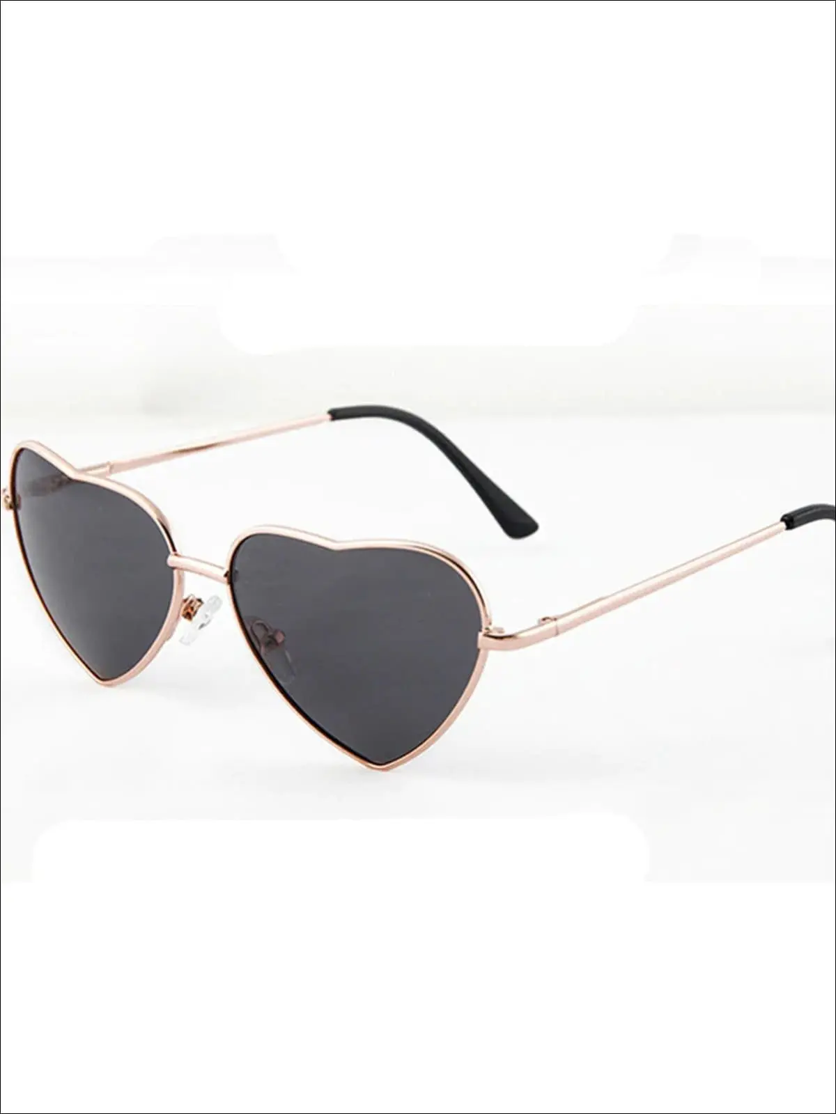Girls Metallic Heart Sunglasses - Image 3