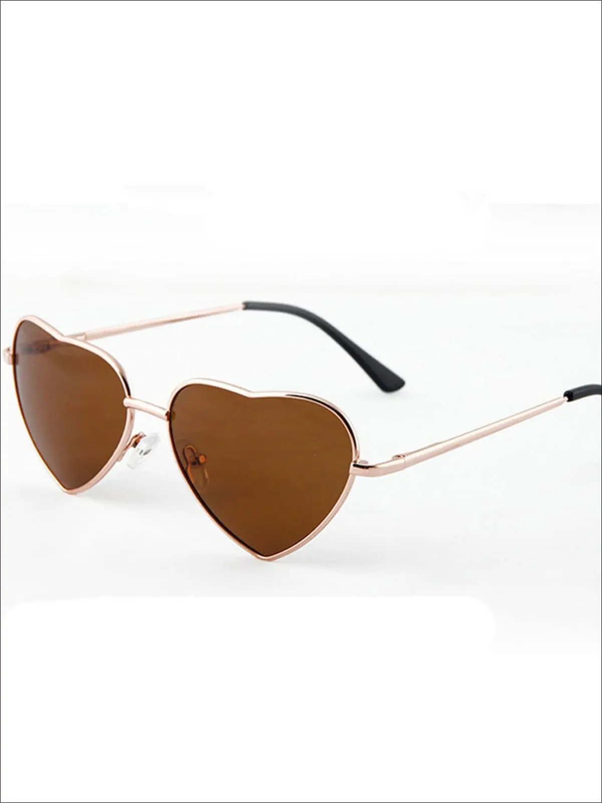 Girls Metallic Heart Sunglasses - Image 6