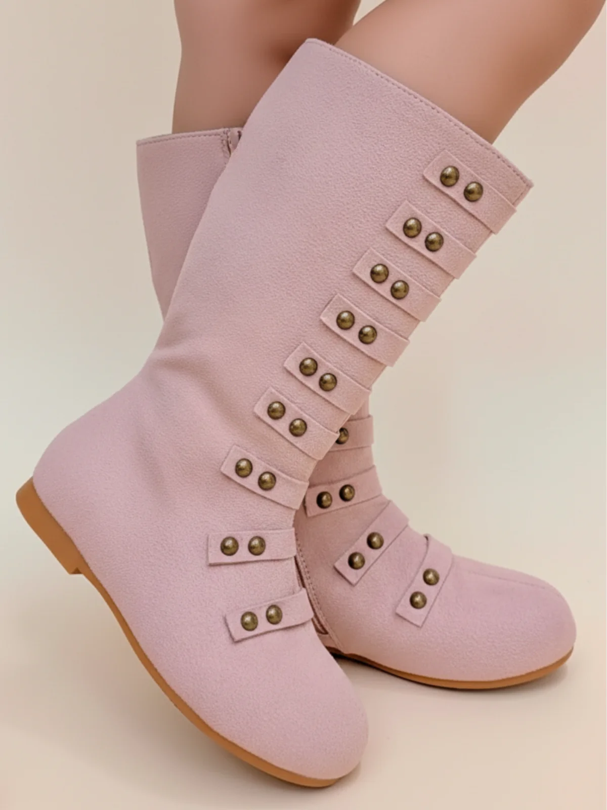 Military Style Studded Boots  By Liv and Mia - Image 3