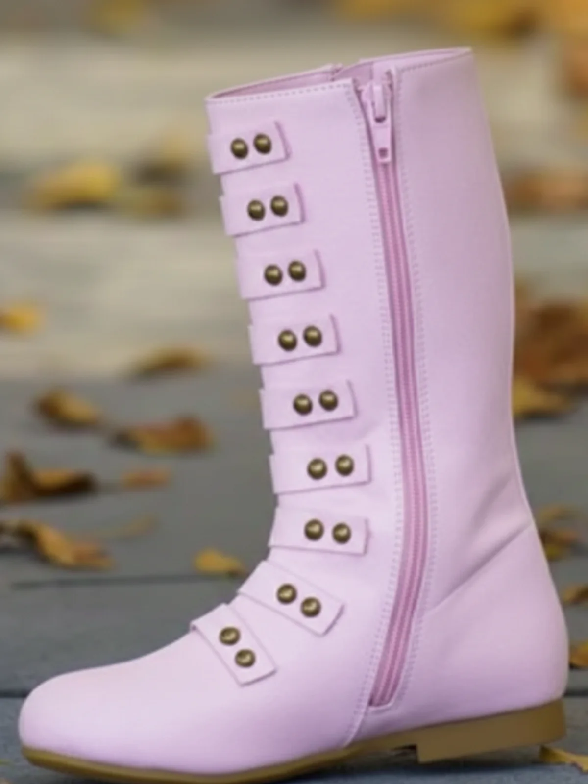Military Style Studded Boots  By Liv and Mia - Image 5