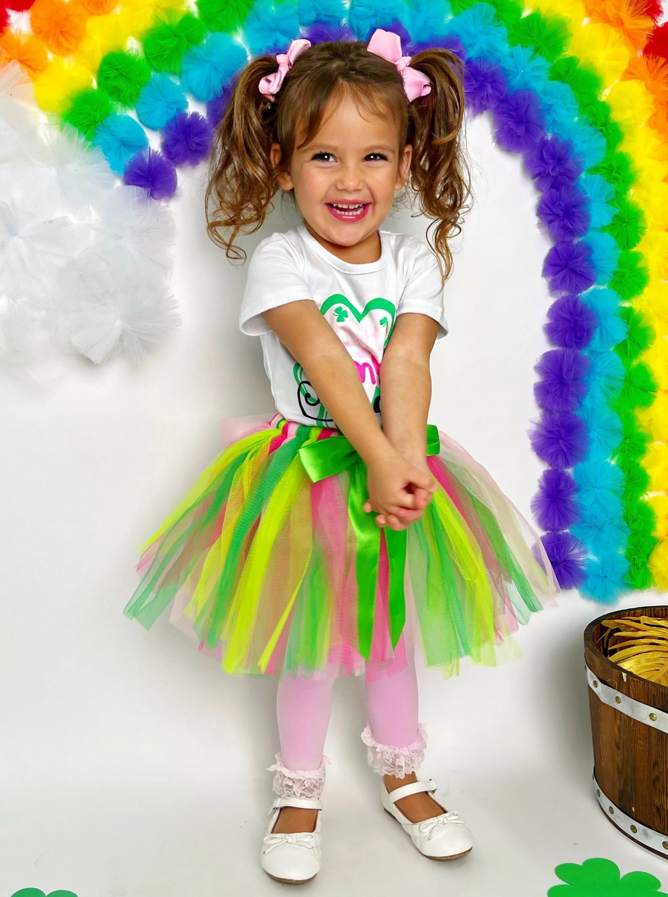 Little Miss Lucky Tutu Bow Skirt Set - Image 4